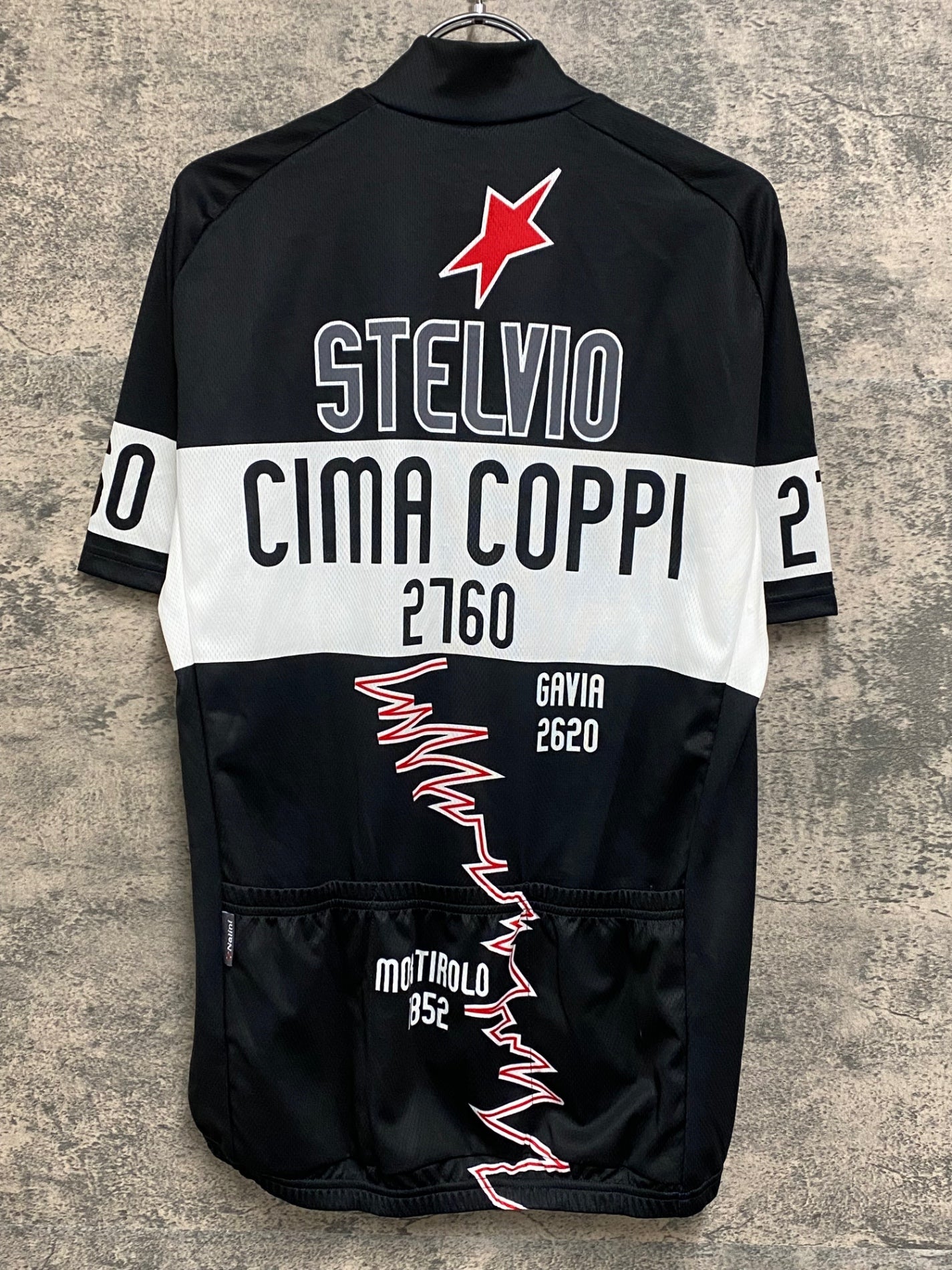 IZ543 ナリーニ Nalini 半袖 サイクルジャージ 黒 XL タグ付き