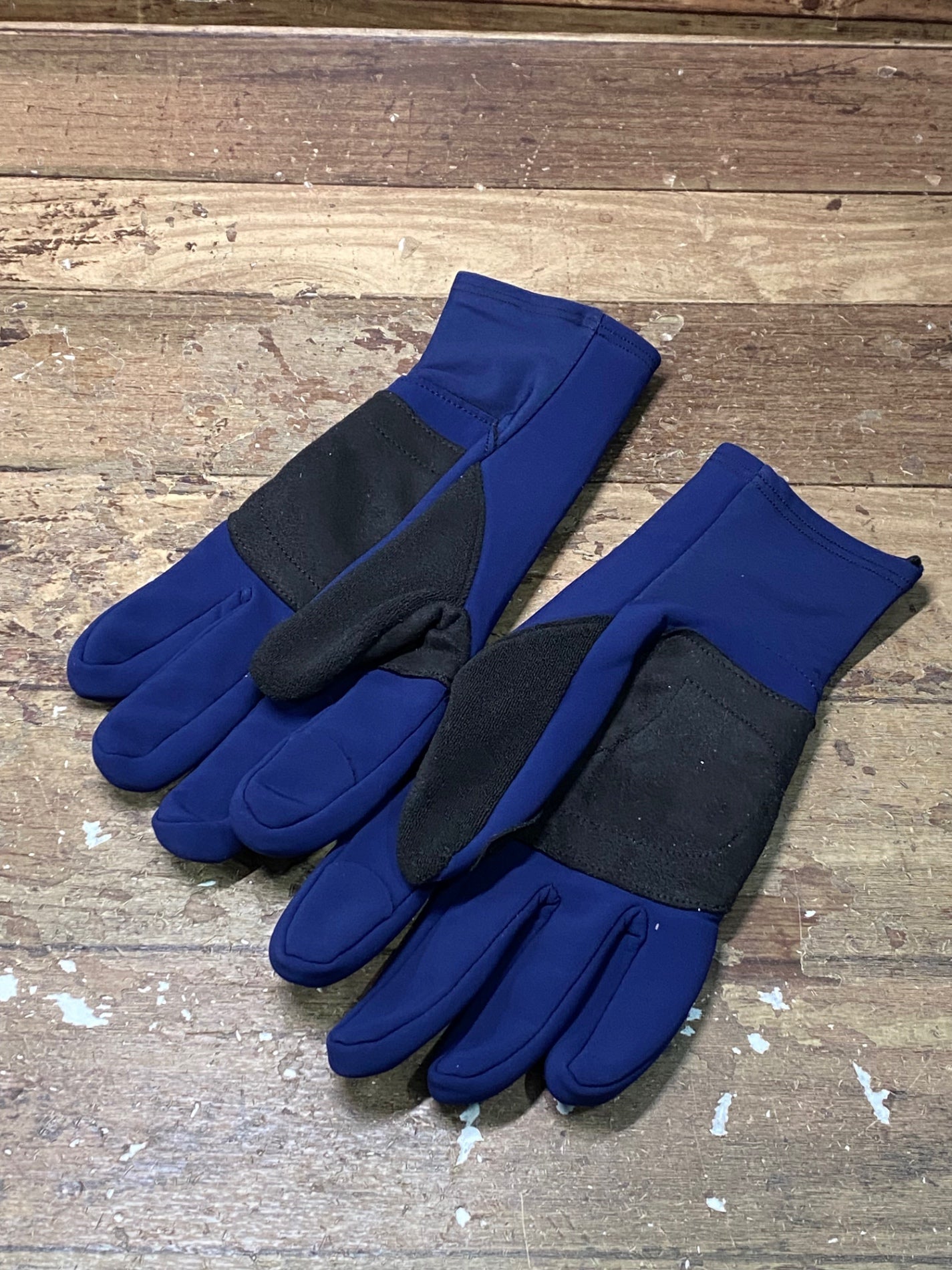 IO549 ラパッション la PASSIONE Winter Gloves 長指 サイクルグローブ 裏起毛 紺 M/L