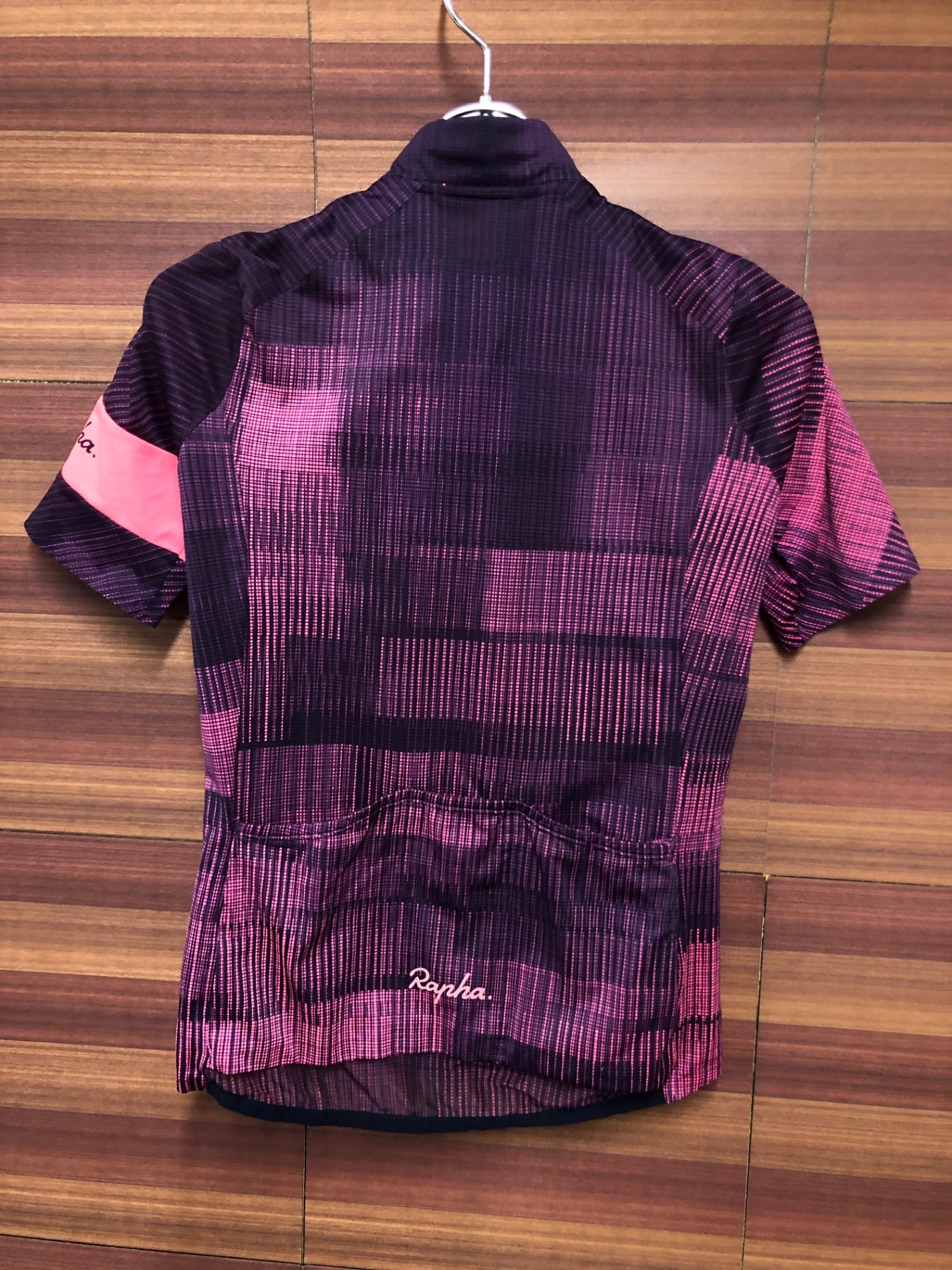 IO943 ラファ Rapha WOMEN'S FLYWEIGHT JERSEY PRINTS 半袖 サイクルジャージ ピンク XXS レディース