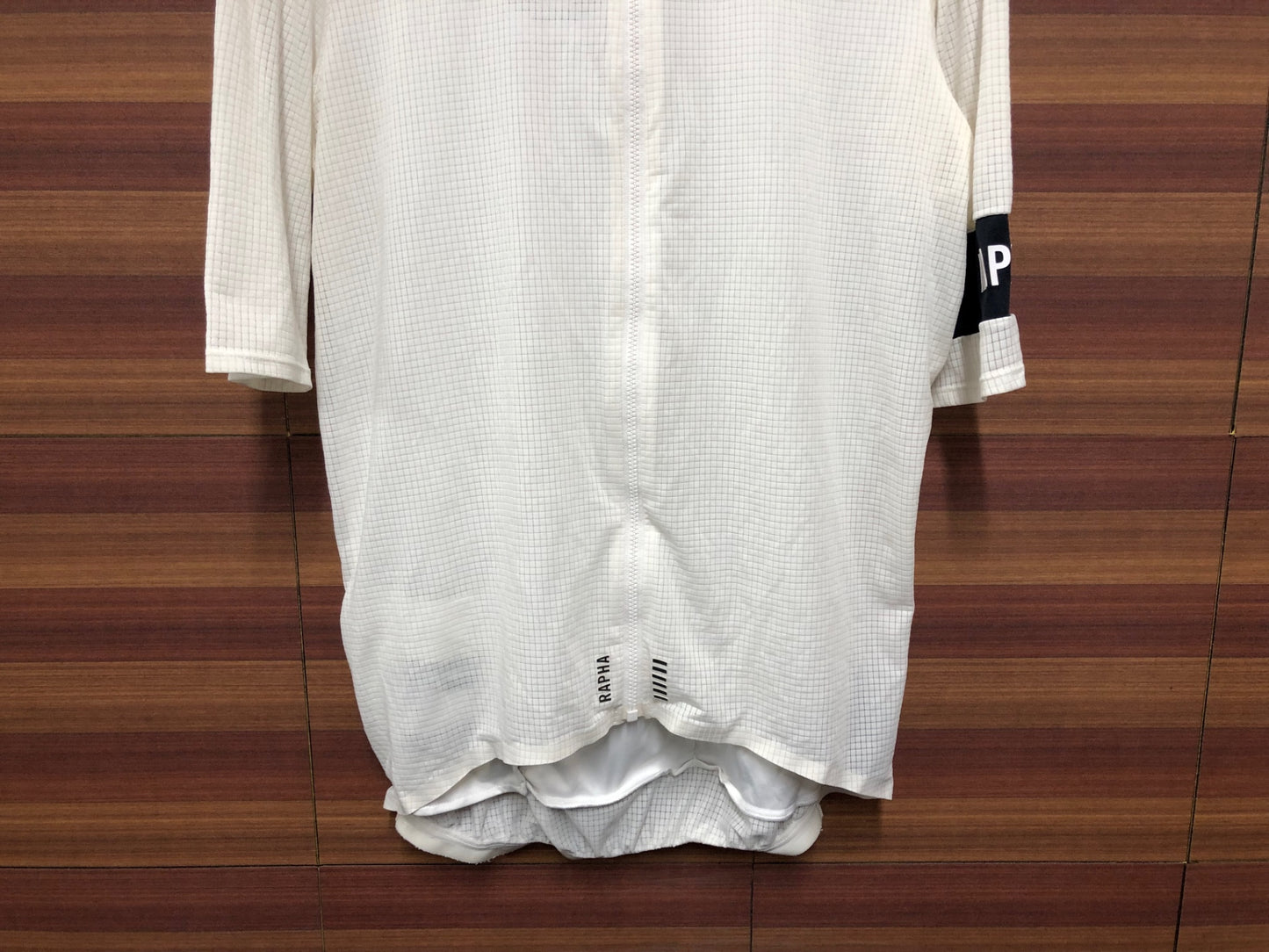 IO438 ラファ Rapha PRO TEAM FLYWEIGHT JERSEY 半袖 サイクルジャージ 白 L