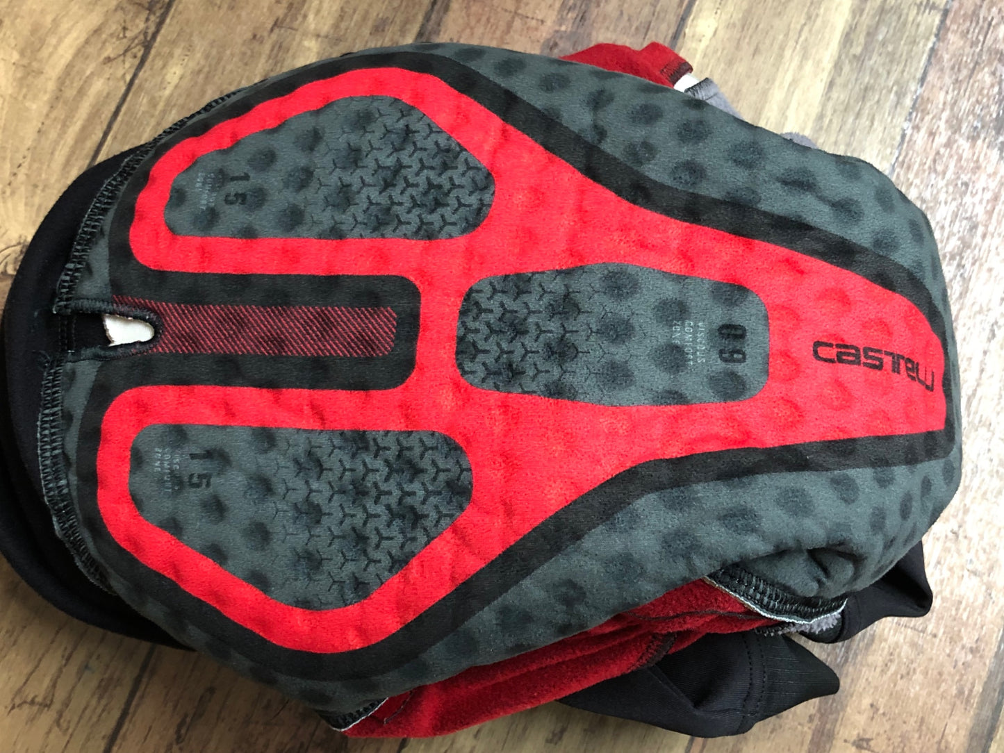 HX501 カステリ Castelli ロッソコルサ Rossocorsa 裏起毛 ビブタイツ 裏起毛 黒 M