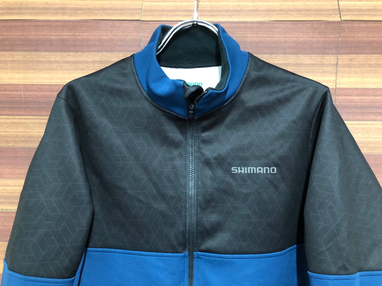 IP105 シマノ SHIMANO 長袖 サイクルジャージ 黒 紺 L