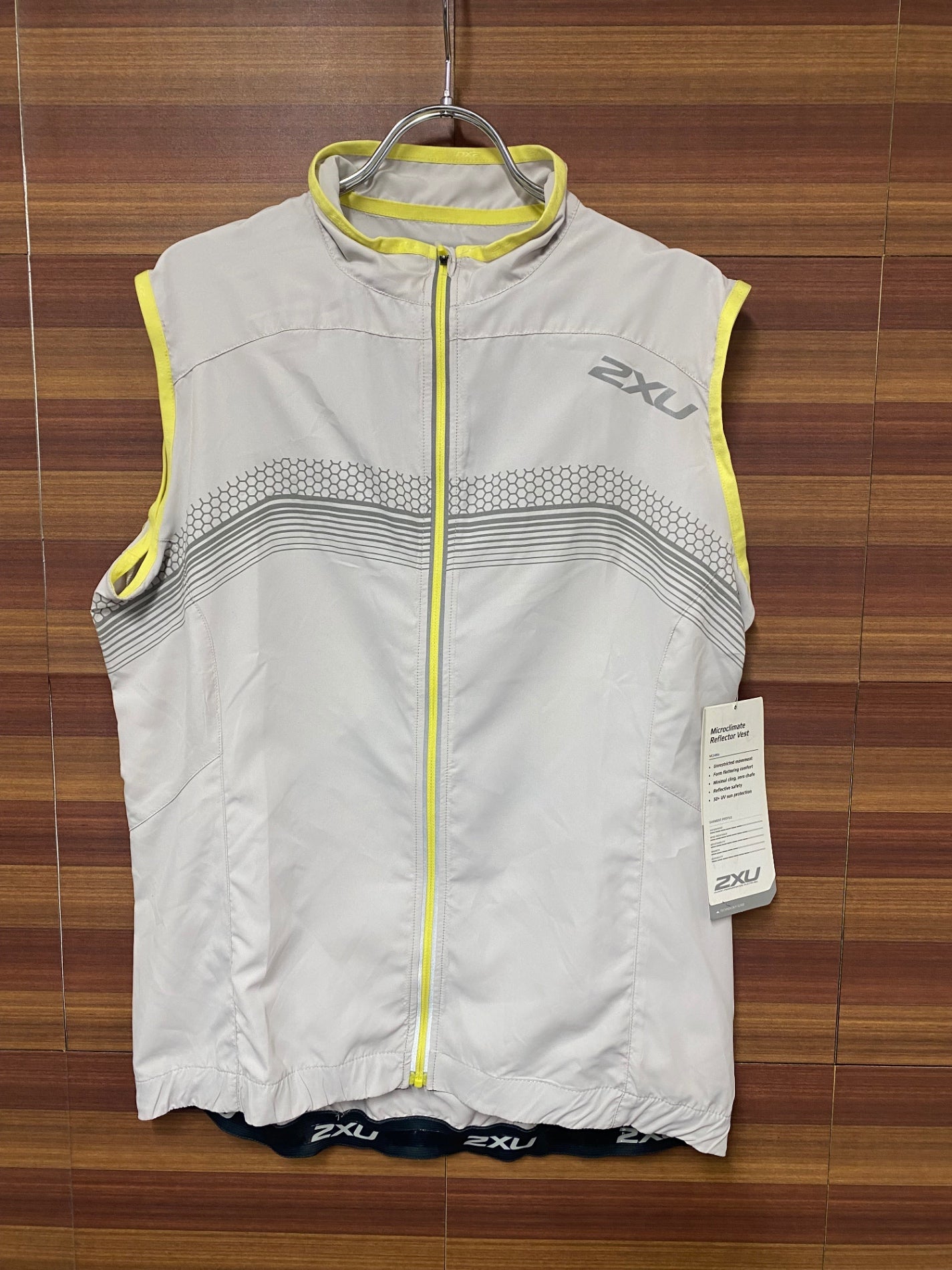 IQ180 ツ―タイムズユー 2XU ジレ サイクルベスト オフホワイト M