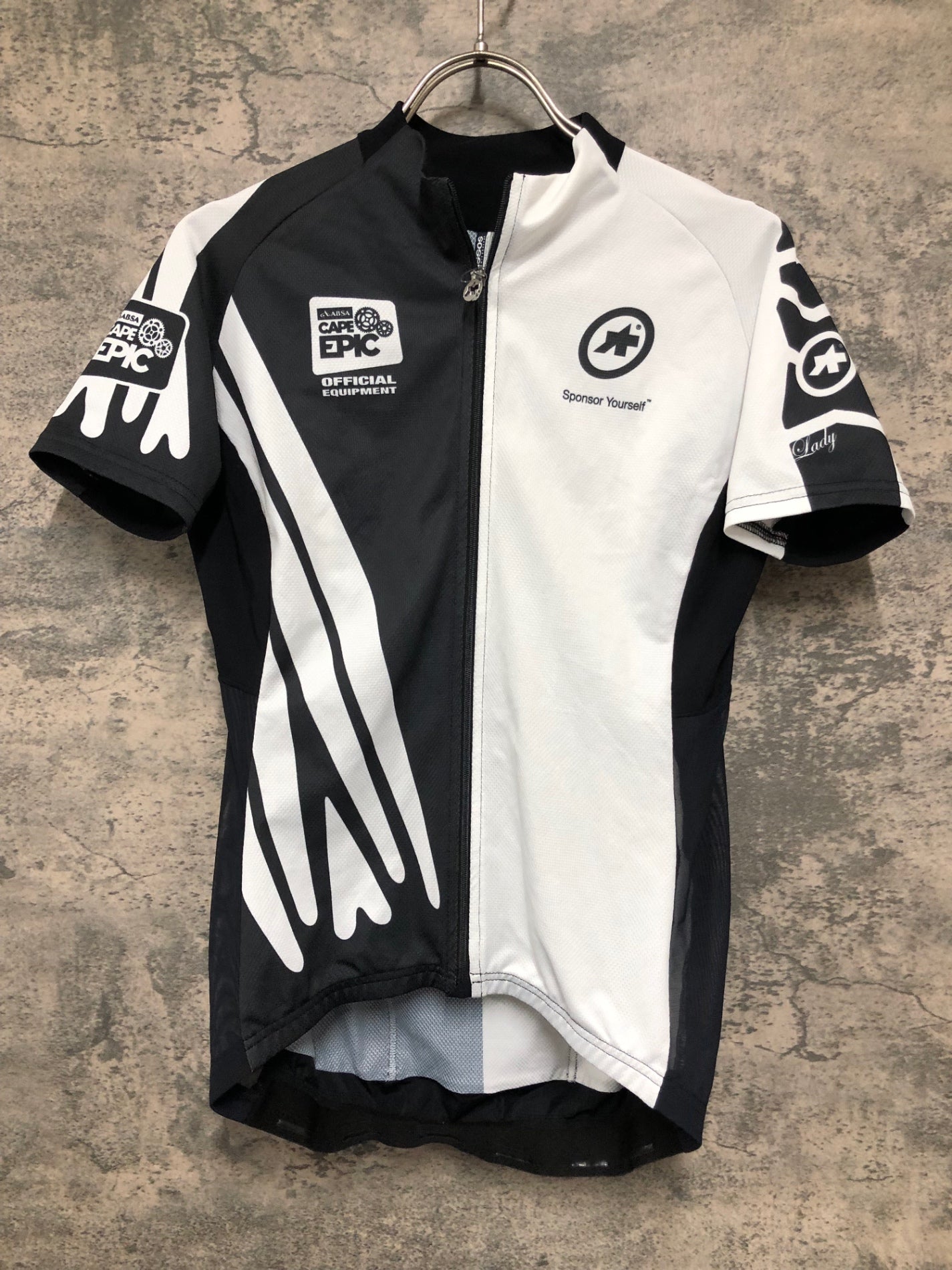IY238 アソス assos SS.capeepic XC Jersey EVO7 半袖 サイクルジャージ 黒 白 M