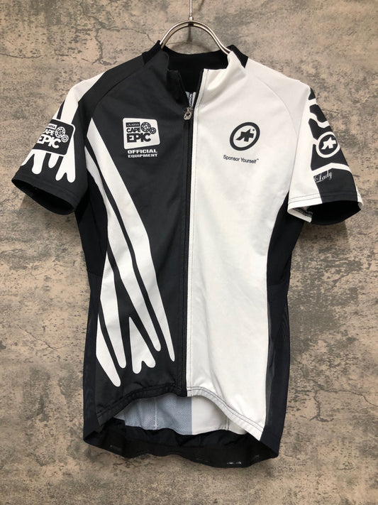 IY238 アソス assos SS.capeepic XC Jersey EVO7 半袖 サイクルジャージ 黒 白 M