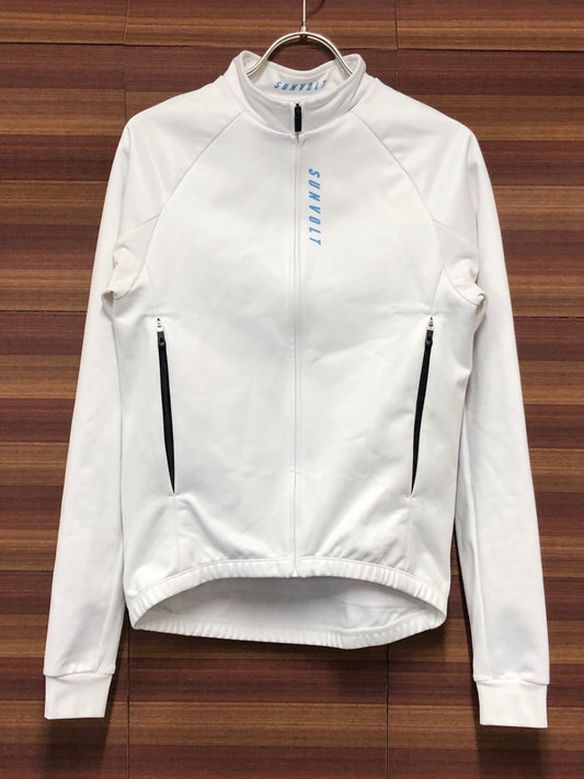 IQ822 サンボルト SUNVOLT 長袖 サイクルジャージ 白 XS 裏起毛