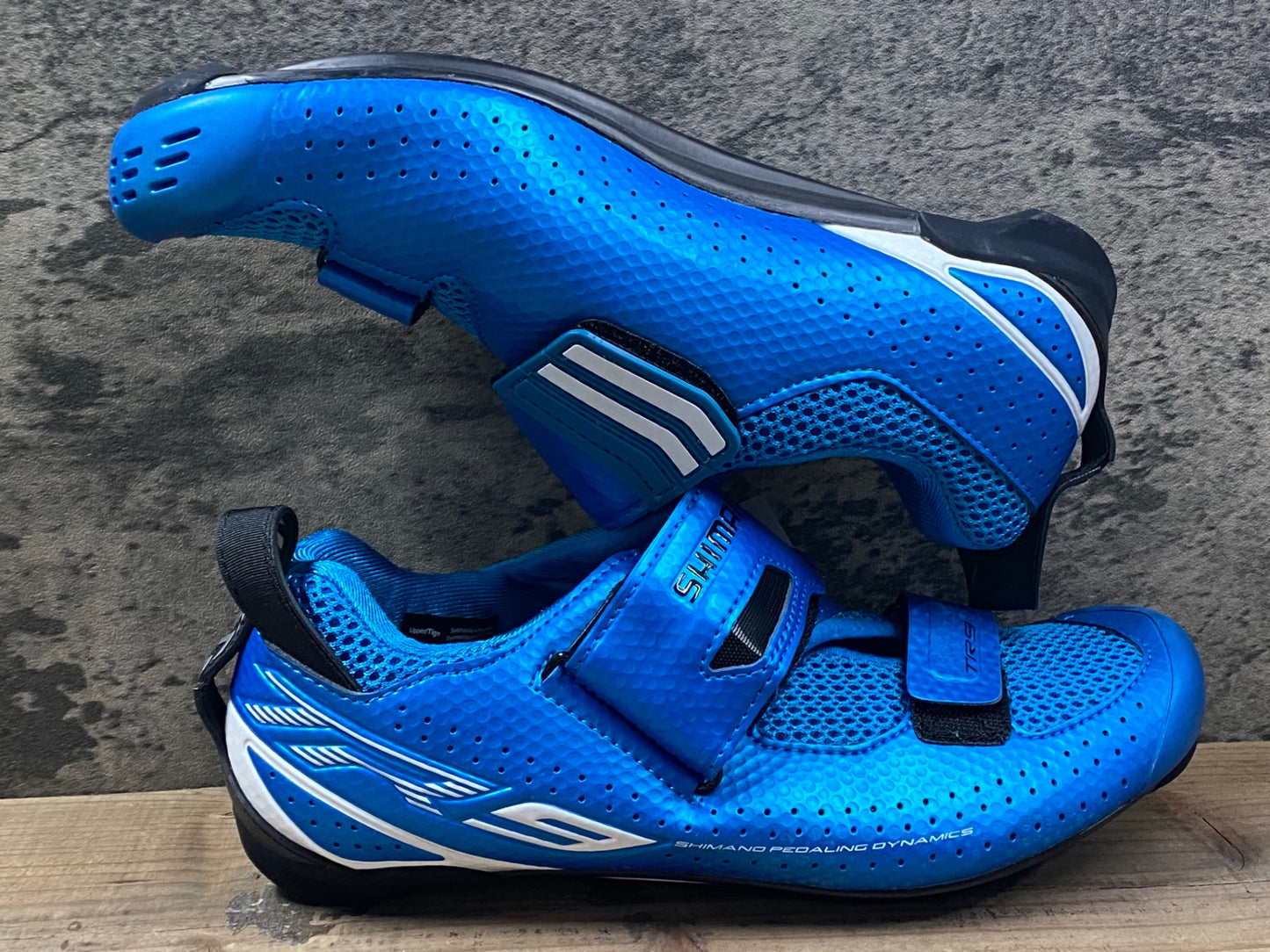 IP485 シマノ SHIMANO TR9 SH-TR900 ビンディングシューズ 青 EU39 SPD-SL ※新品未使用