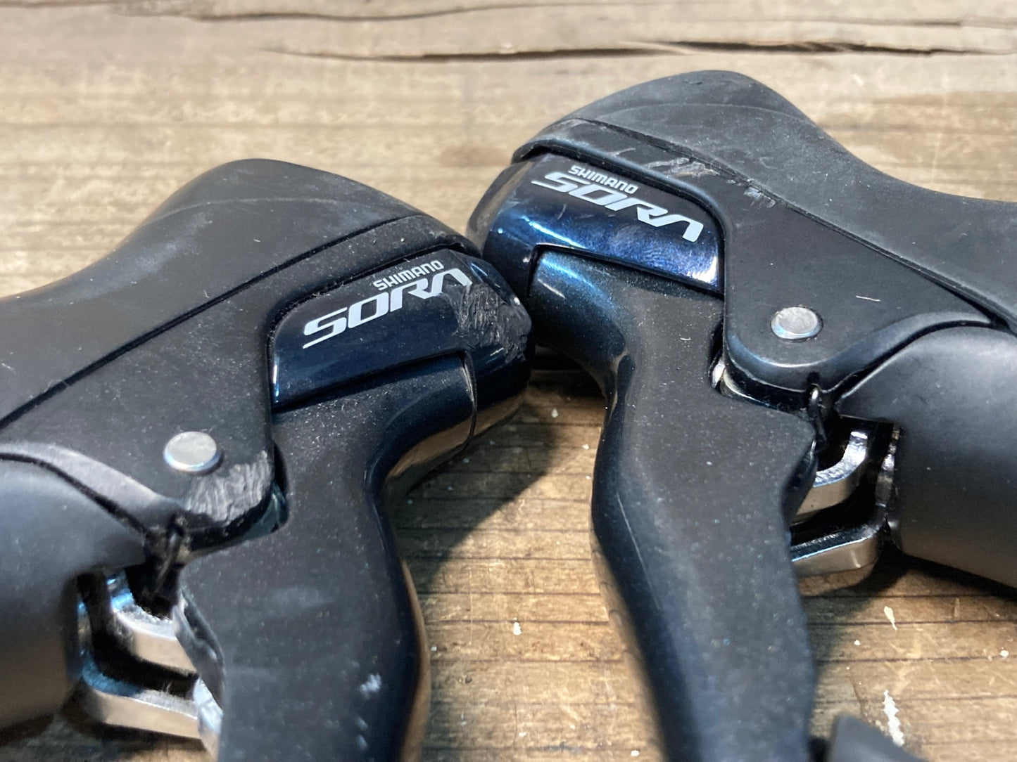 IR979 シマノ SHIMANO ソラ SORA ST-R3000 STIレバー 2x9S ※右レバー動作不良のためジャンク