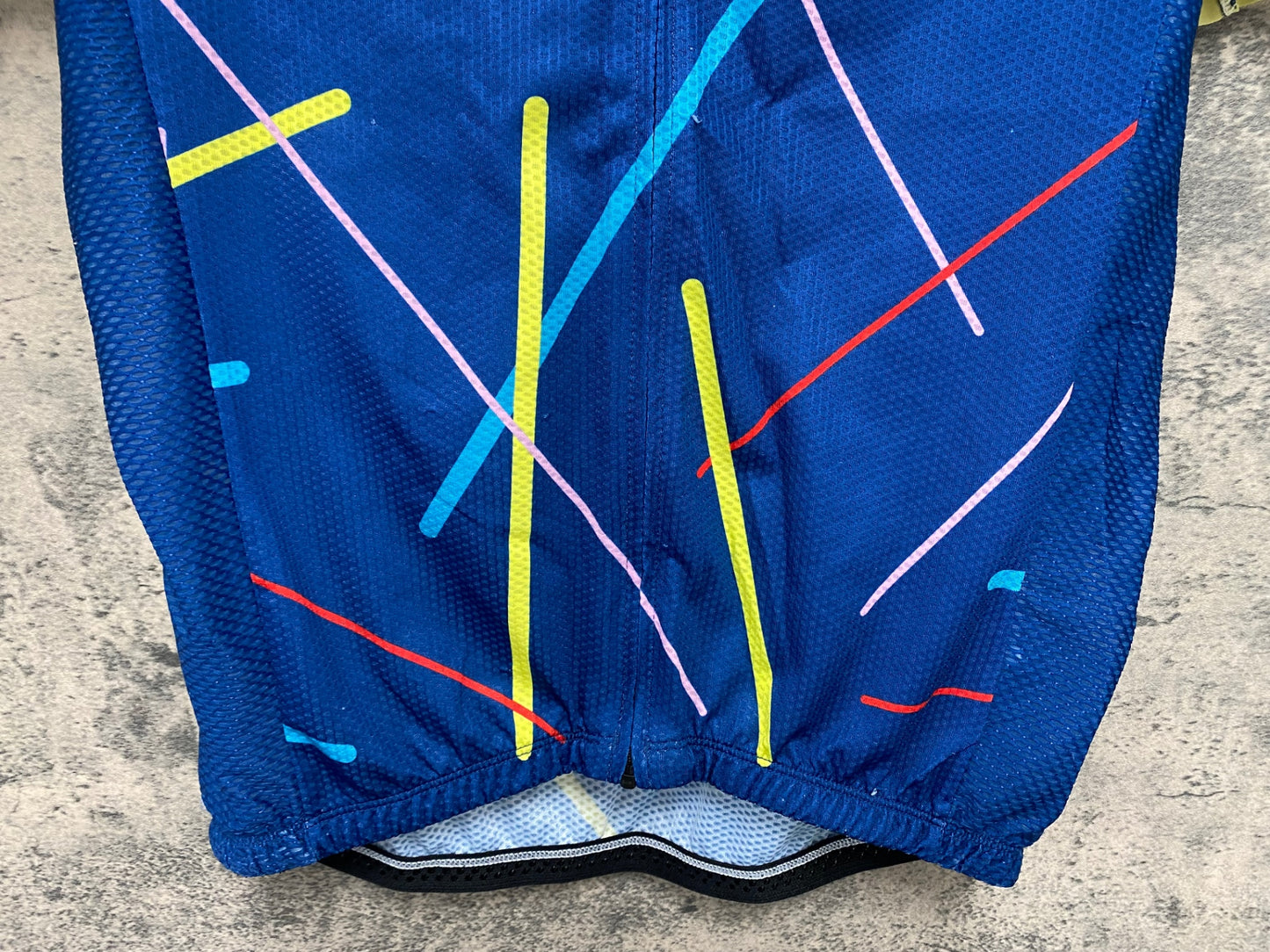 IV593 モーゼン morethan 半袖 サイクルジャージ 青 XL ※ほつれ