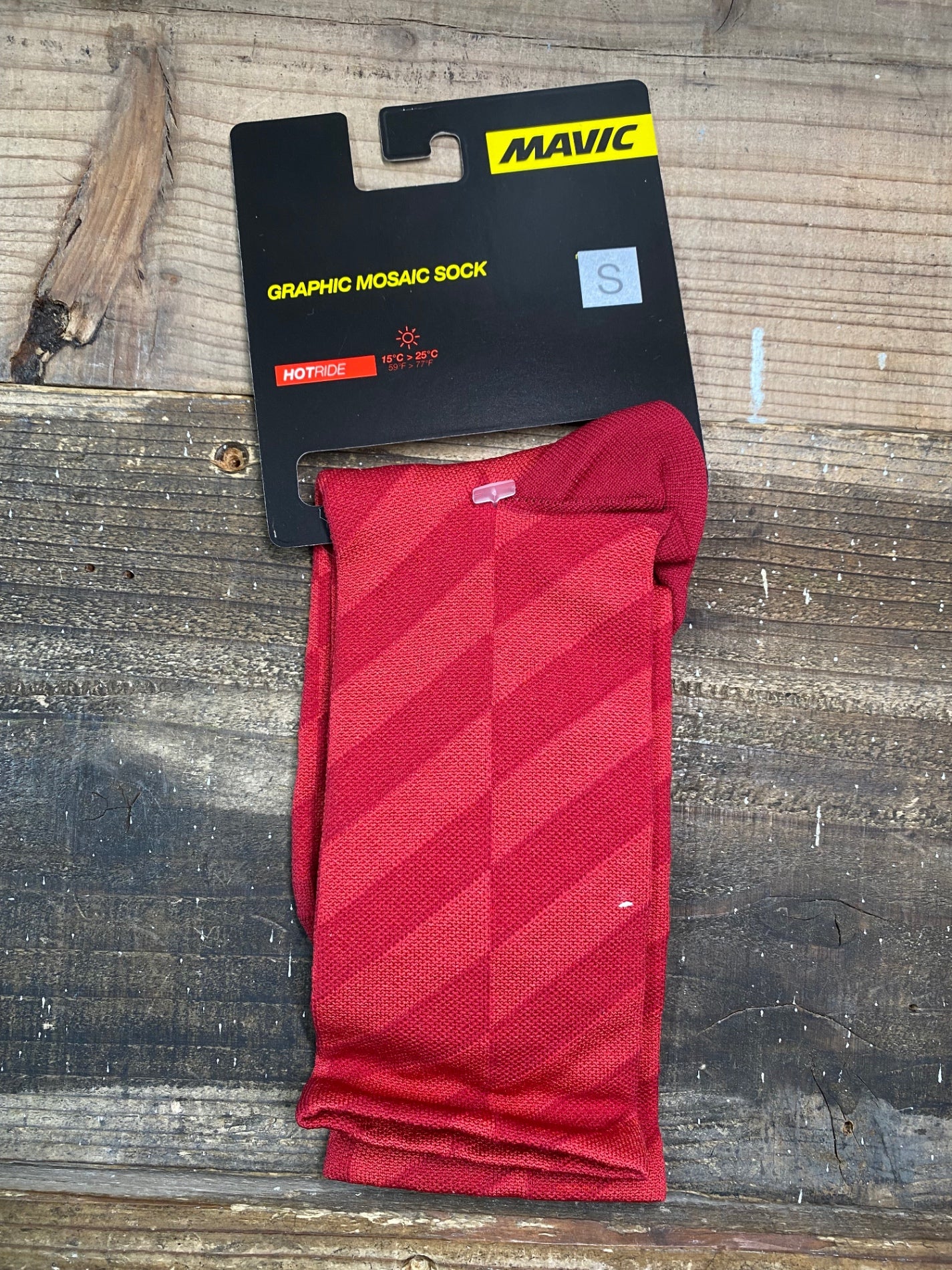 IR275 マヴィック MAVIC Graphic Mosaic Socks ソックス 赤 35-38