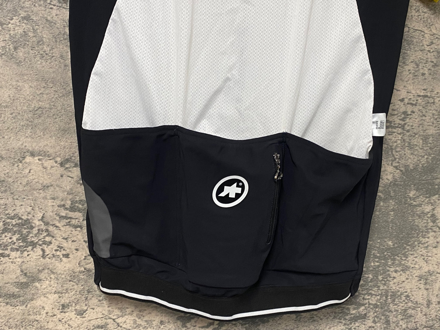 IW715 アソス assos SS CAMPIONISSIMO JERSEY EVO7 半袖 サイクルジャージ 黒 黄 L バックポケット破れ