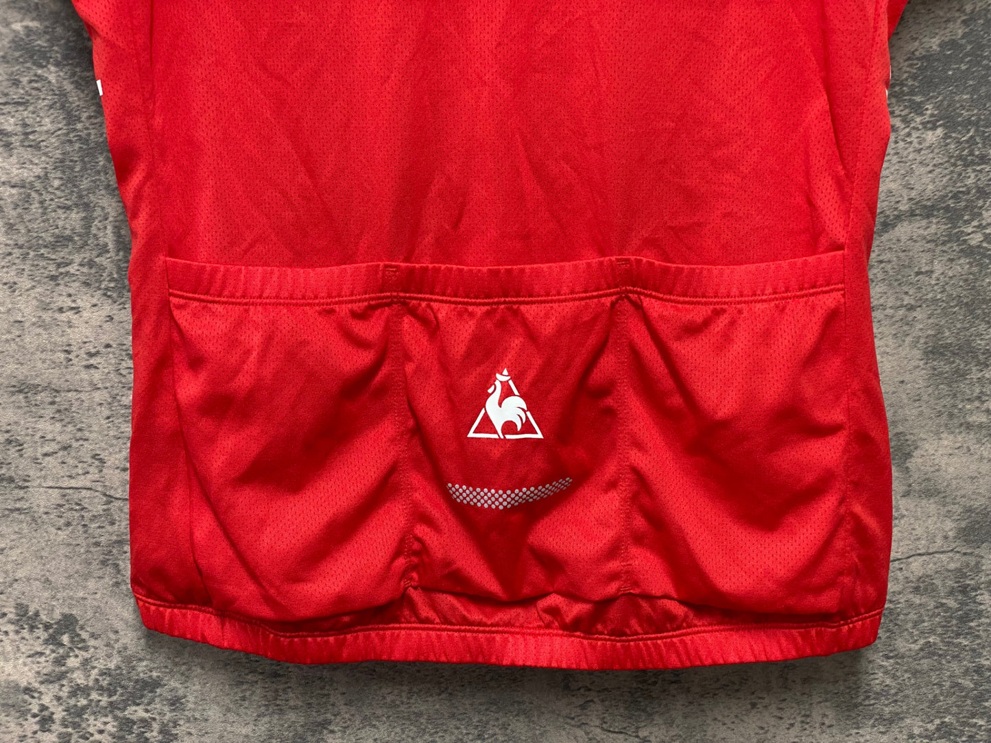 JB438 ルコック le coq sportif 半袖 サイクルジャージ Lサイズ 赤色