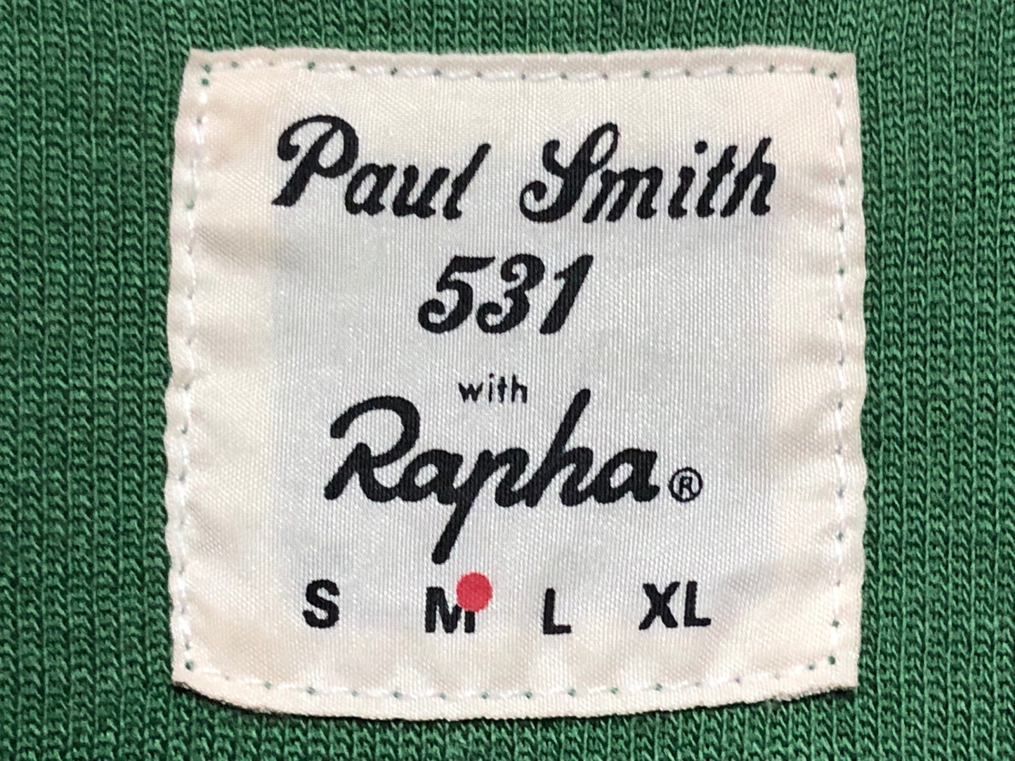 II267 ポールスミス ラファ Paul Smith 531 with Rapha 半袖 サイクルシャツ 緑 M