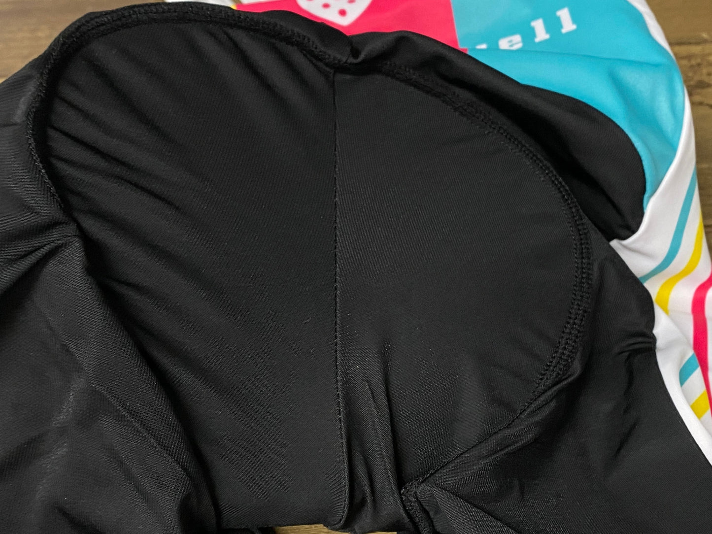 IS008 アウローラ AURORA ビブショーツ 白 黒 L まろに☆えーる