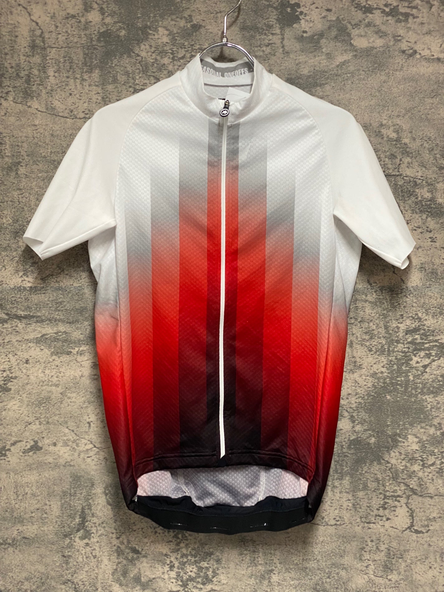 JB909 アソス ASSOS MILLE GT GRIPPETTO 半袖 サイクルジャージ 白 赤 S