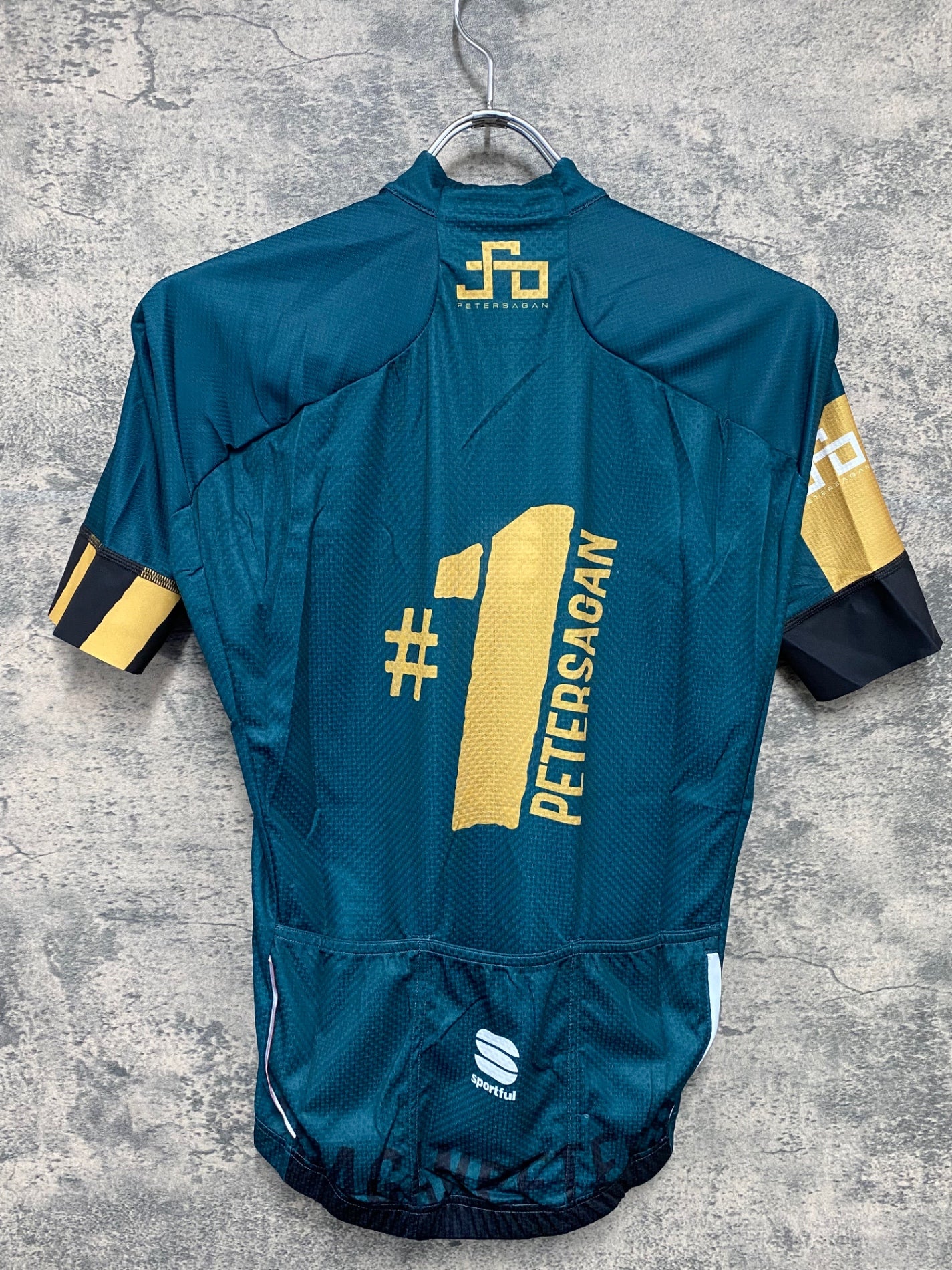 IY884 スポーツフル Sportful 半袖 サイクルジャージ 緑 S Sagan ONE Jersey