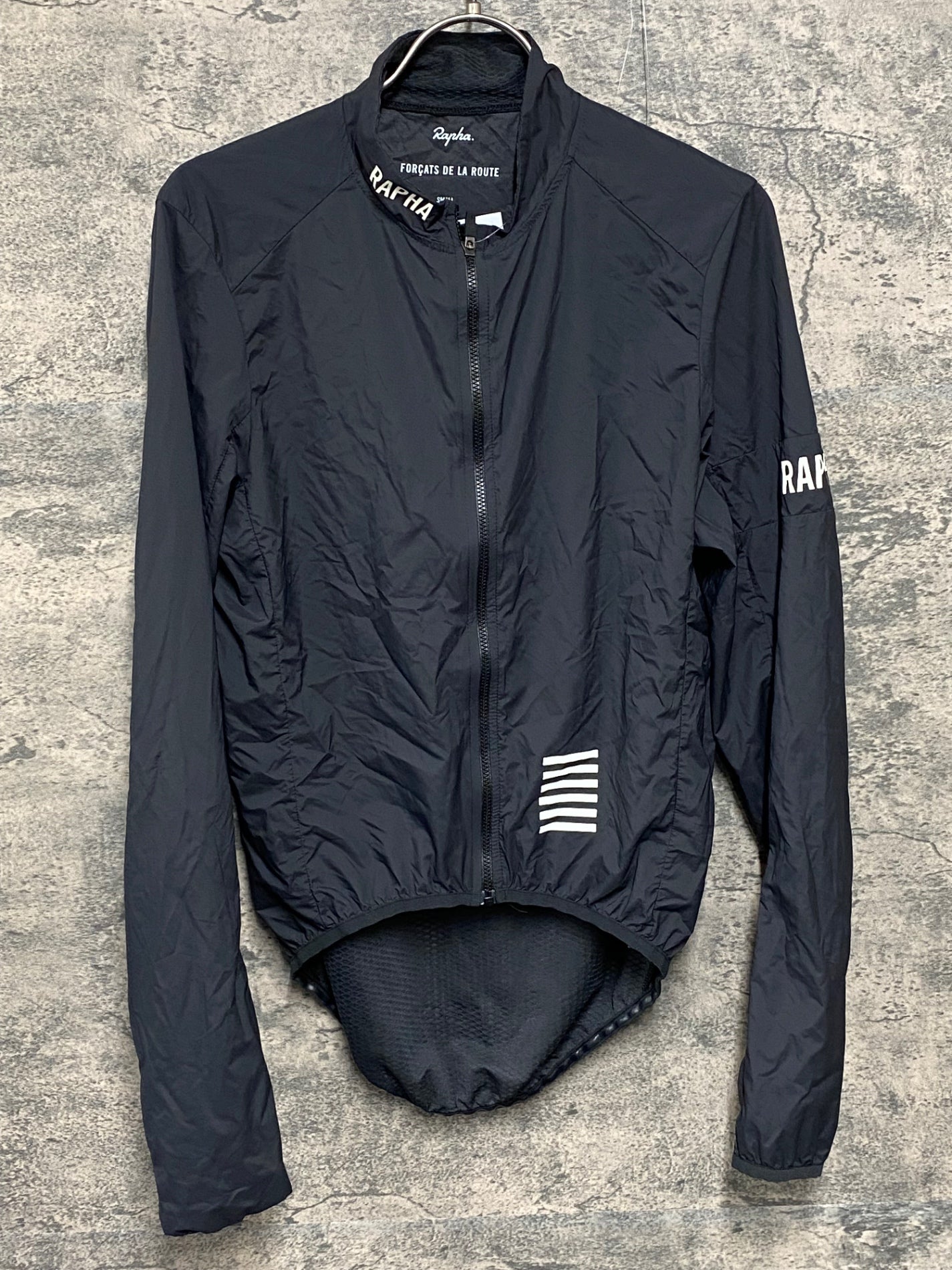 JC585 ラファ Rapha PRO TEAM LIGHTWEIGHT WIND JACKET 長袖 ウィンドブレーカー 紺 S