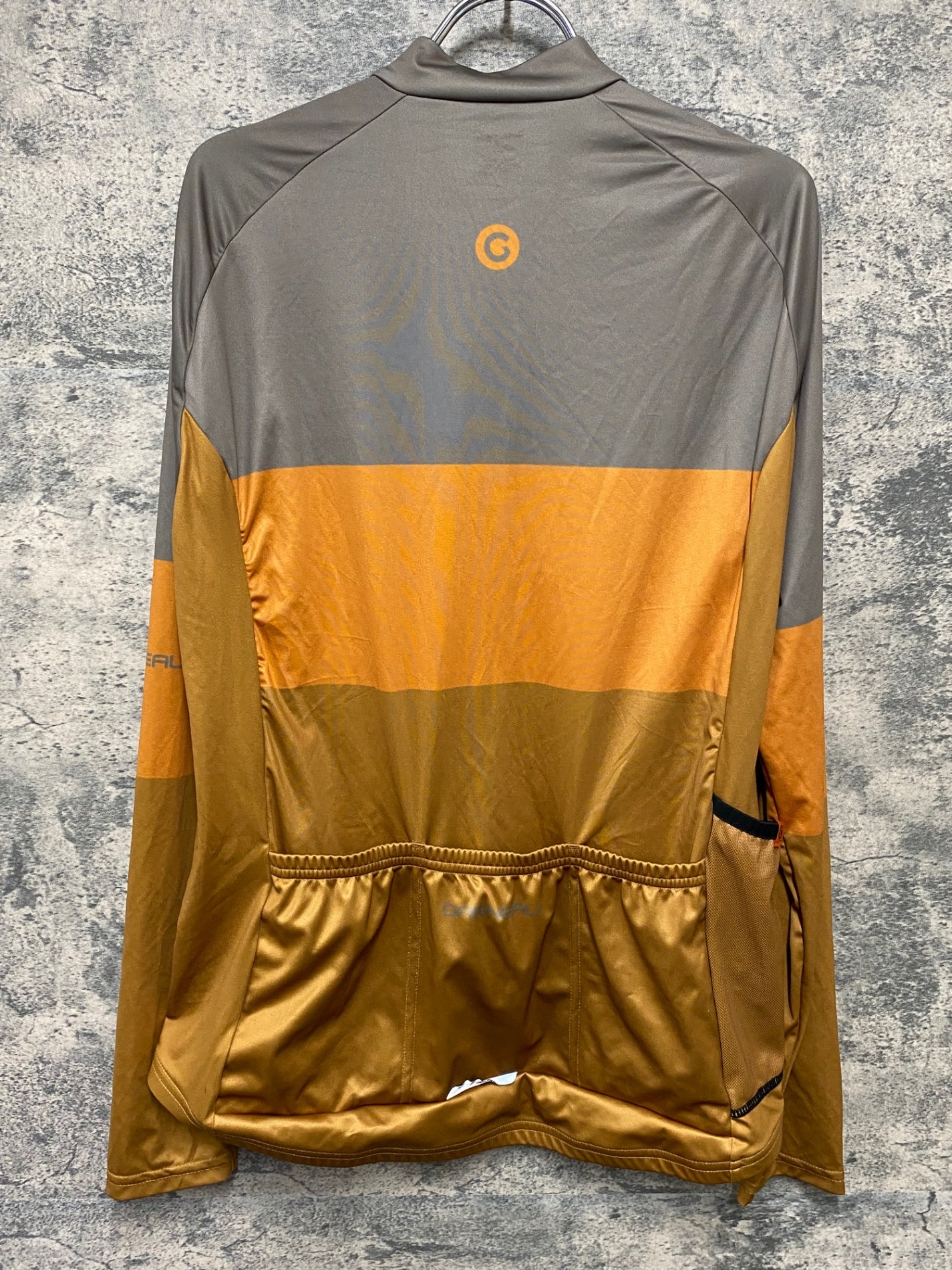 IZ965 GARNEAU 長袖 サイクルジャージ グレー オレンジ L/G