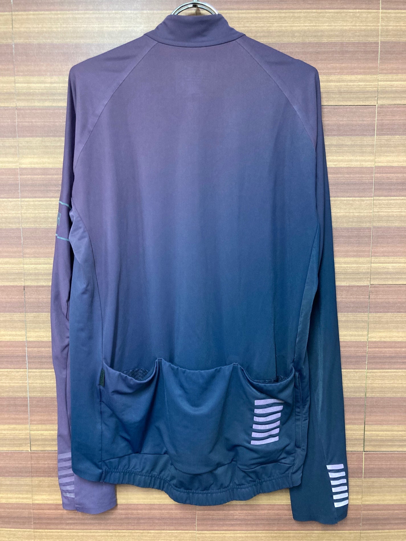 HV948 ラファ Rapha PRO TEAM LONG SLEEVE COLOURBURN THERMAL JERSEY 紺 XXL ※スレ