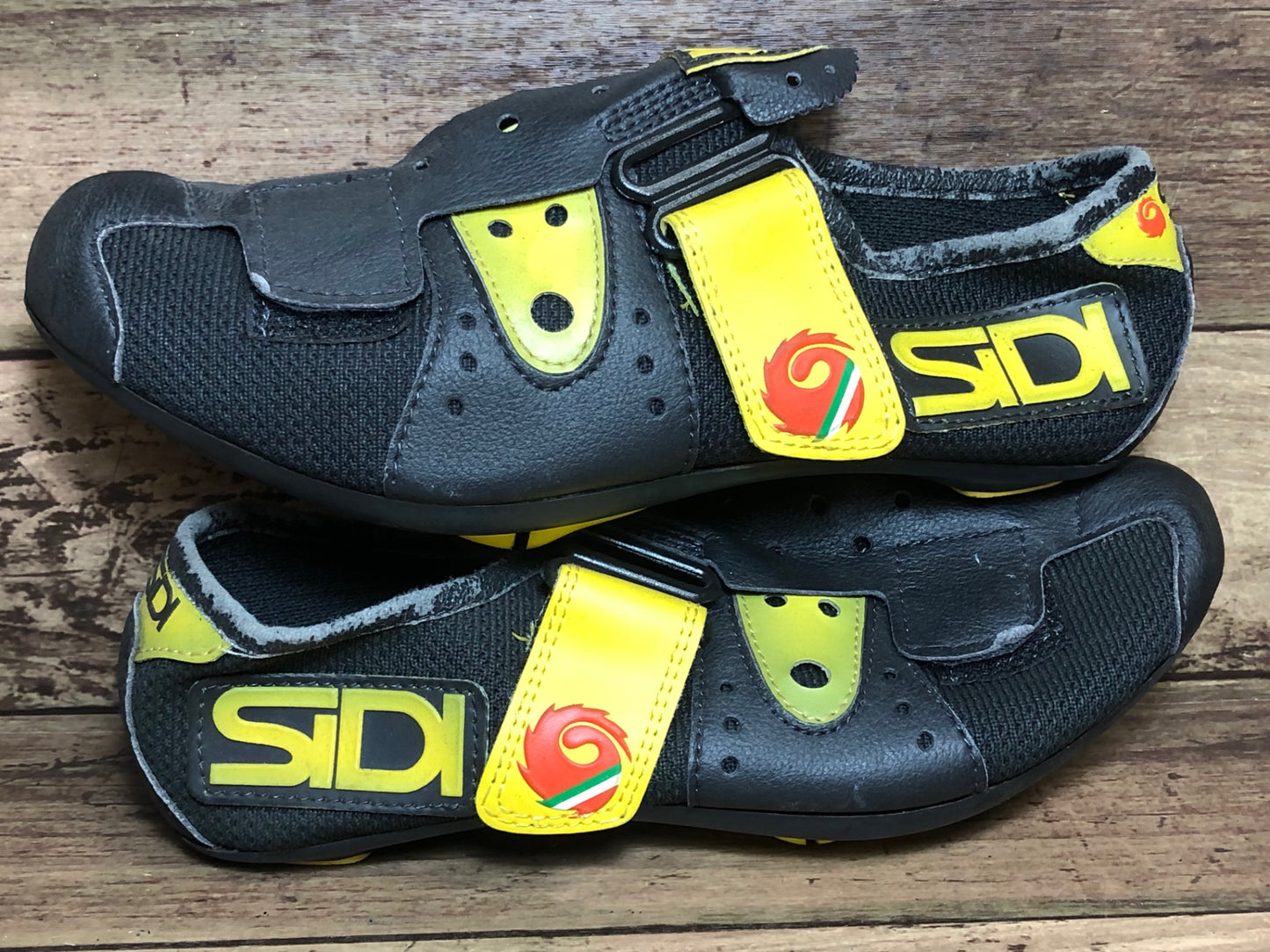 IC375 シディ SIDI ビンディングシューズ 黒 EU38 傷 汚れ 劣化 表皮ハゲ ビンテージ