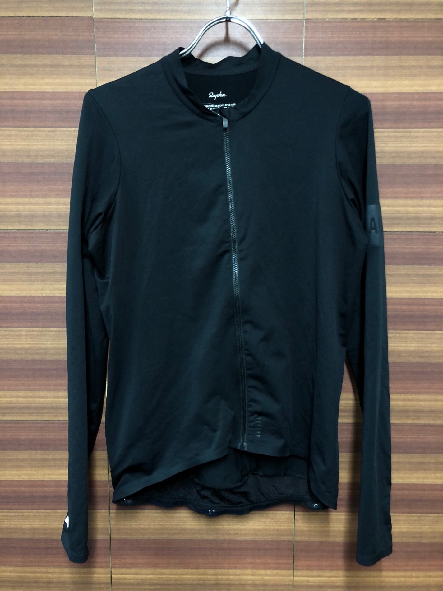 IM227 ラファ Rapha PRO TEAM LONG SLEEVE JERSEY 長袖 サイクルジャージ 黒 L