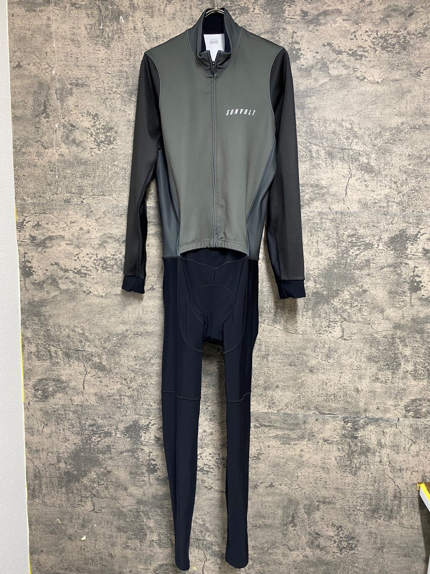 IY983 サンボルト SUNVOLT 長袖 ワンピース セパレート 裏起毛 グレー L