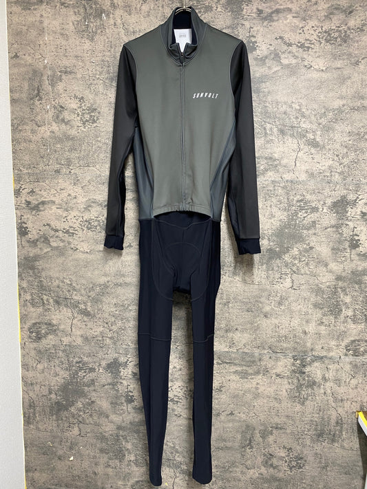 IY983 サンボルト SUNVOLT 長袖 ワンピース セパレート 裏起毛 グレー L