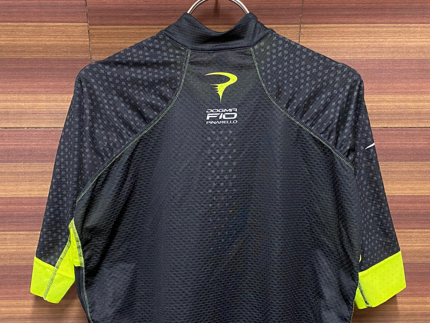 IN764 ピナレロ PINARELLO ドグマ DOGMA F10 半袖 サイクルジャージ 黒 黄 XL