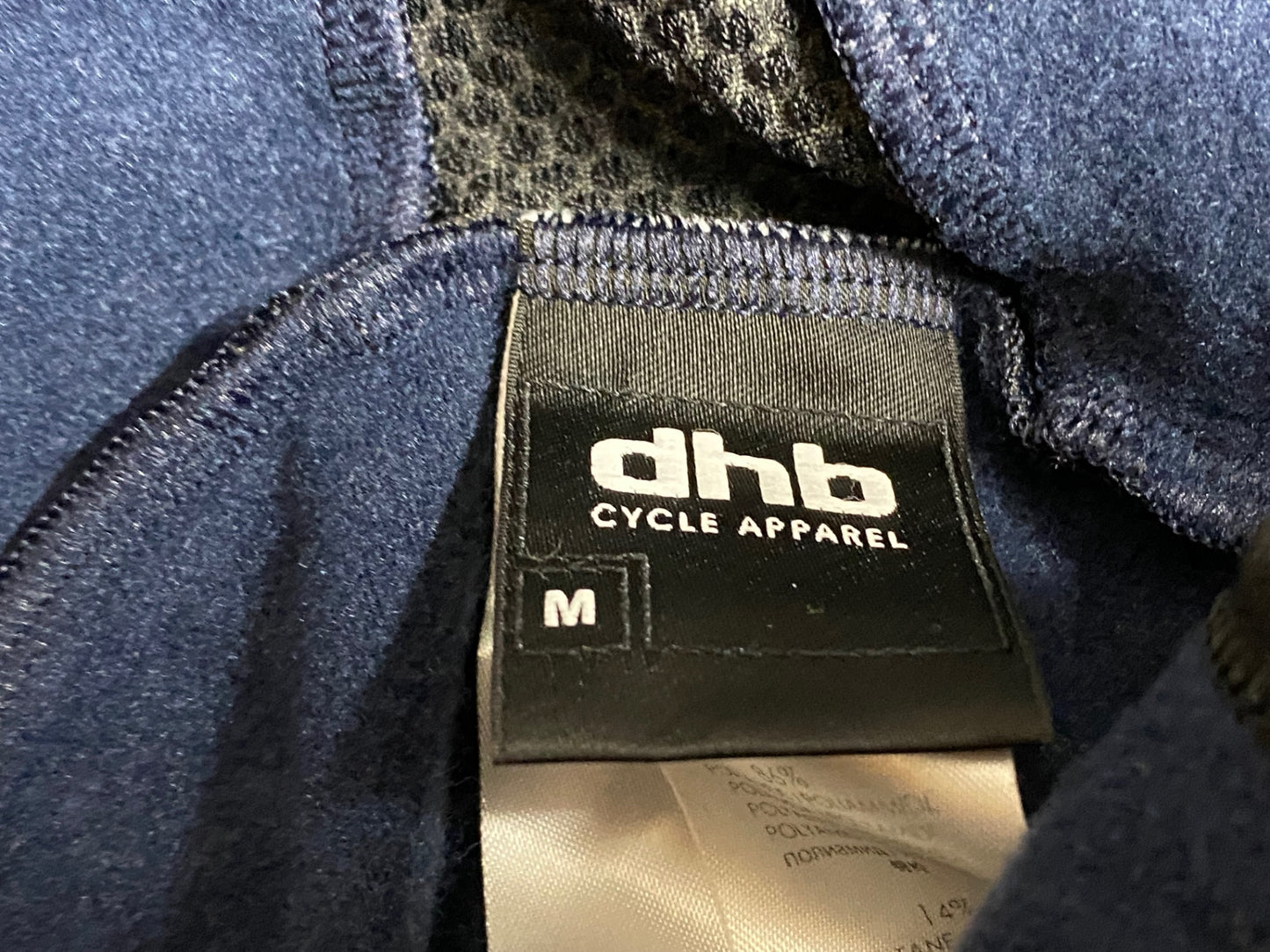 IU240 dhb ビブタイツ 紺 M 裏起毛