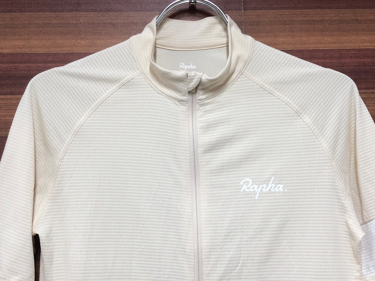 HW064 ラファ Rapha コアライトウェイトジャージ CORE LIGHTWEIGHT JERSEY クリーム色 XS ※シミあり