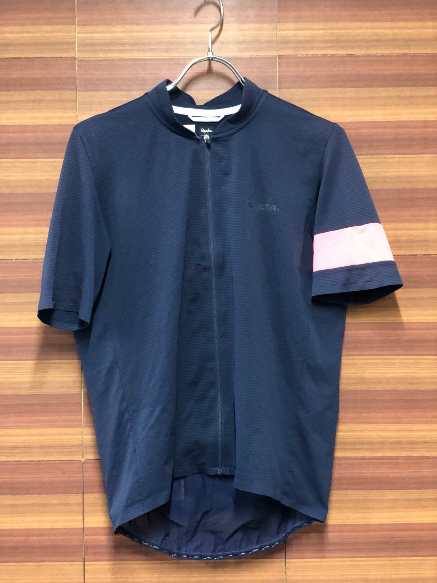 IJ407 ラファ Rapha CLASSIC FLYWEIGHT JERSEY 半袖 サイクルジャージ 濃紺 M
