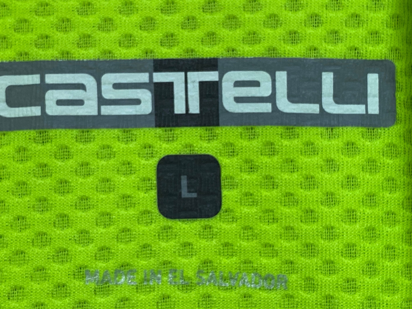 IJ461 カステリ CASTELLI 半袖 サイクルジャージ 黄 L