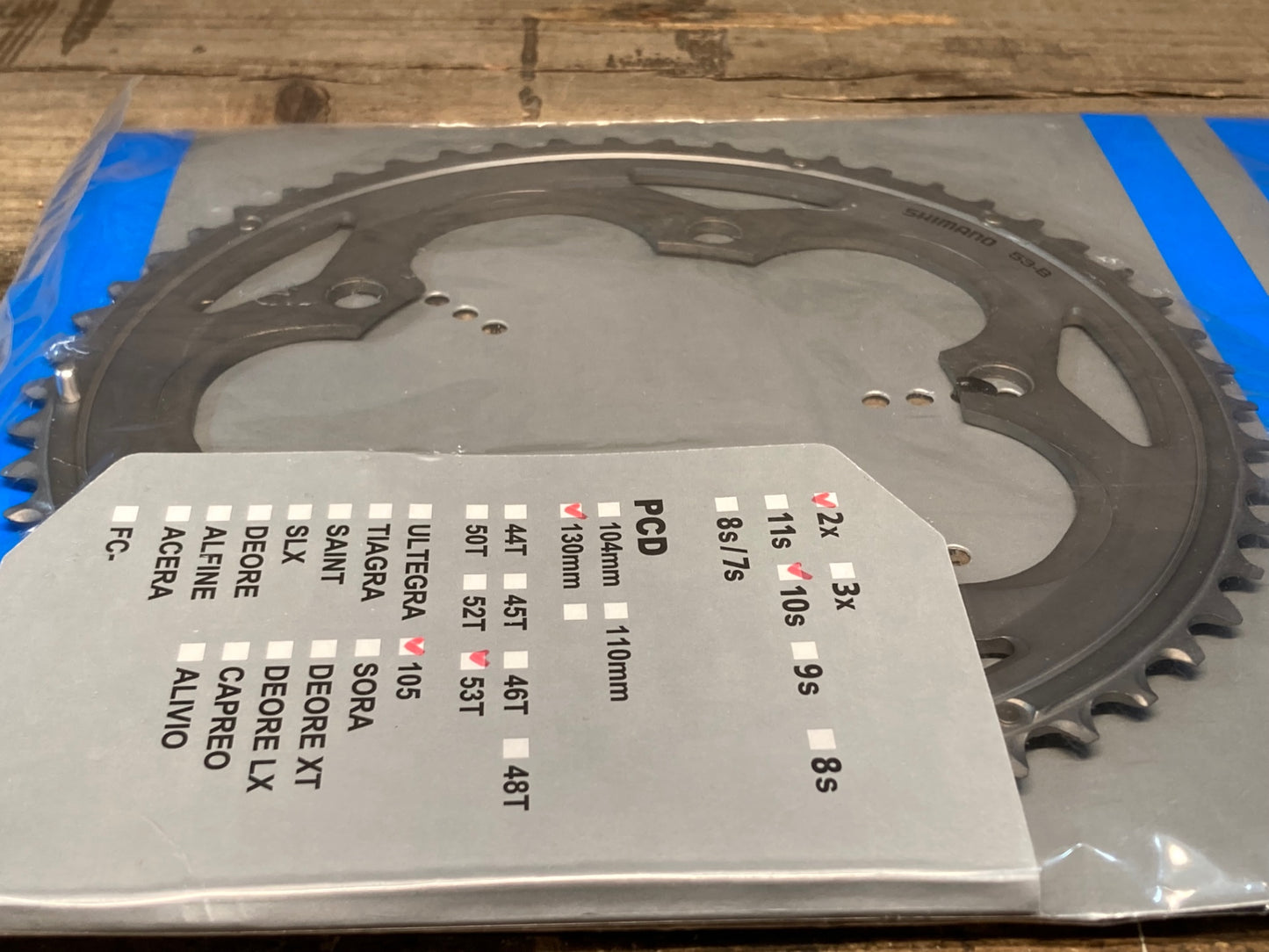 IQ424 シマノ SHIMANO 105 FC-5700 チェーンリング 53T PCD130 10S 未使用