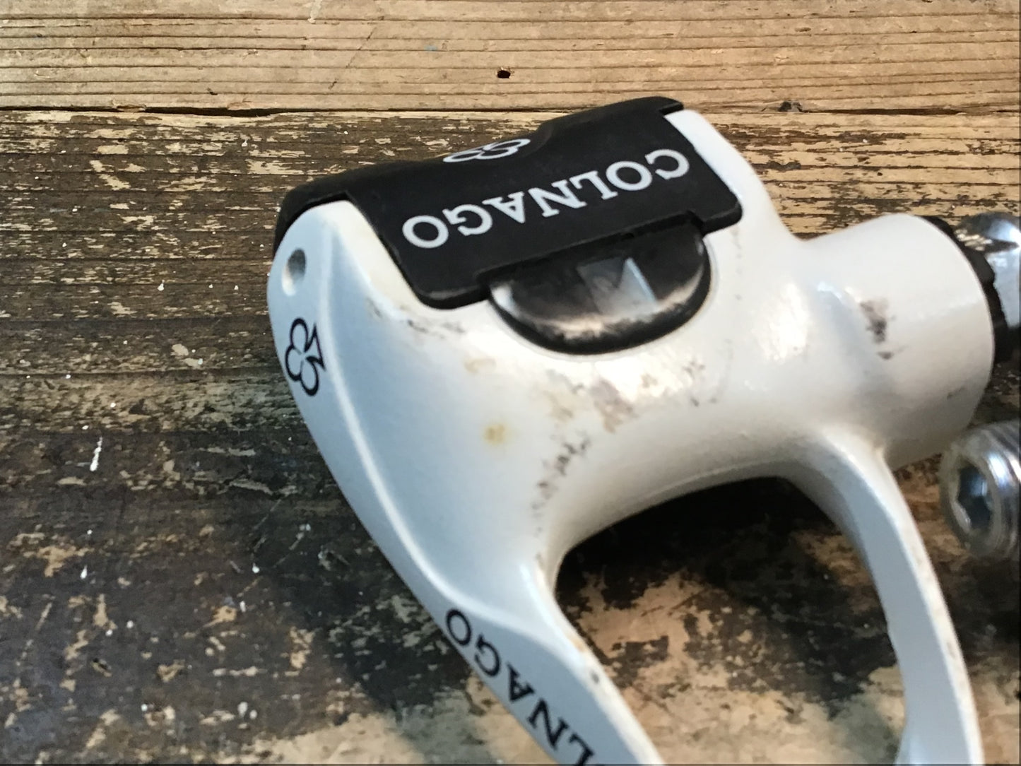 IU776 ルック LOOK PP396 COLNAGO ビンディングペダル 白 デルタクリート対応