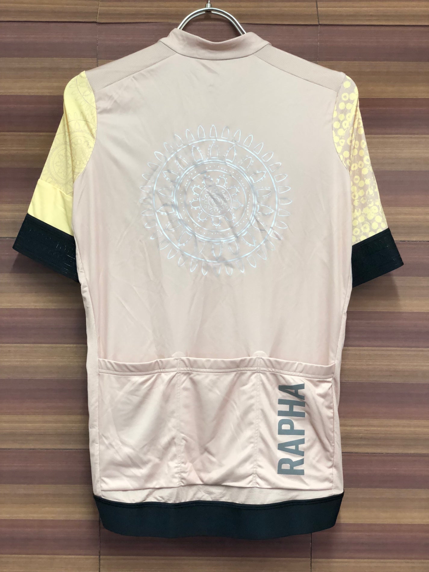 IS461 ラファ Rapha PRO TEAM TRAINING JERSEY 半袖 サイクルジャージ べージュ M