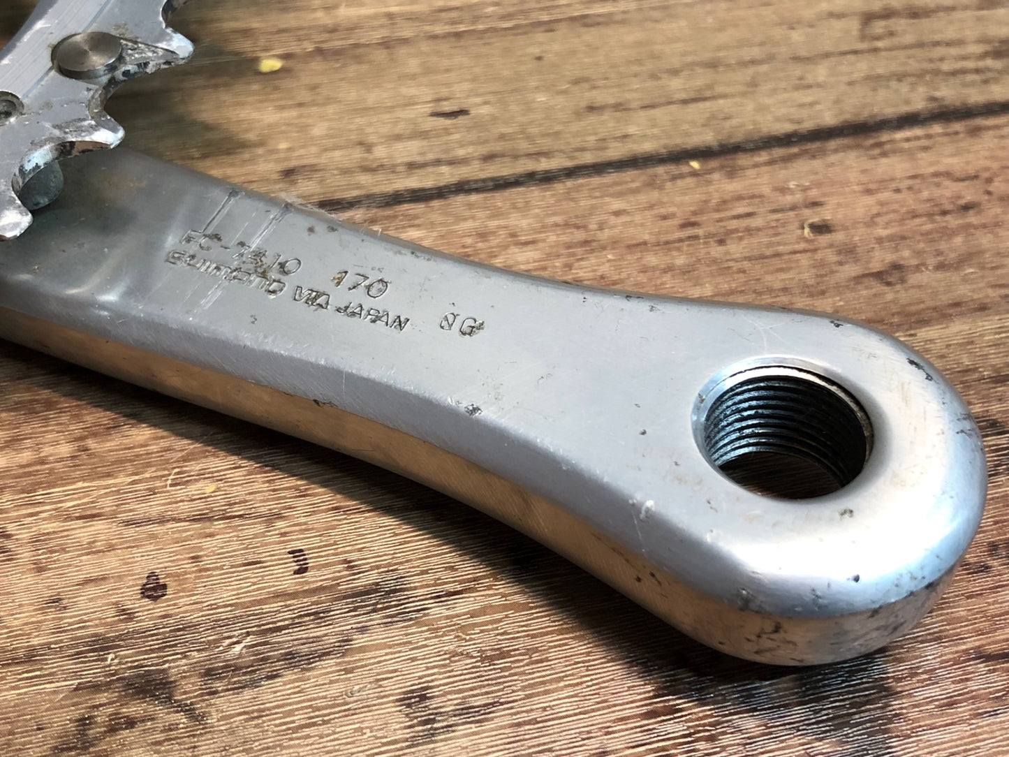 IK969 シマノ SHIMANO デュラエース DURA-ACE FC-7410 右クランク 53/39T 170mm ネジ山つぶれ