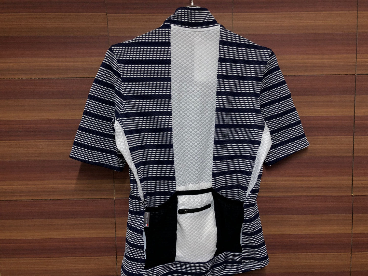 IN925 カフェドシクリステ CAFE DU CYCLISTE FRANCINE 半袖 サイクルジャージ S 紺 レディース