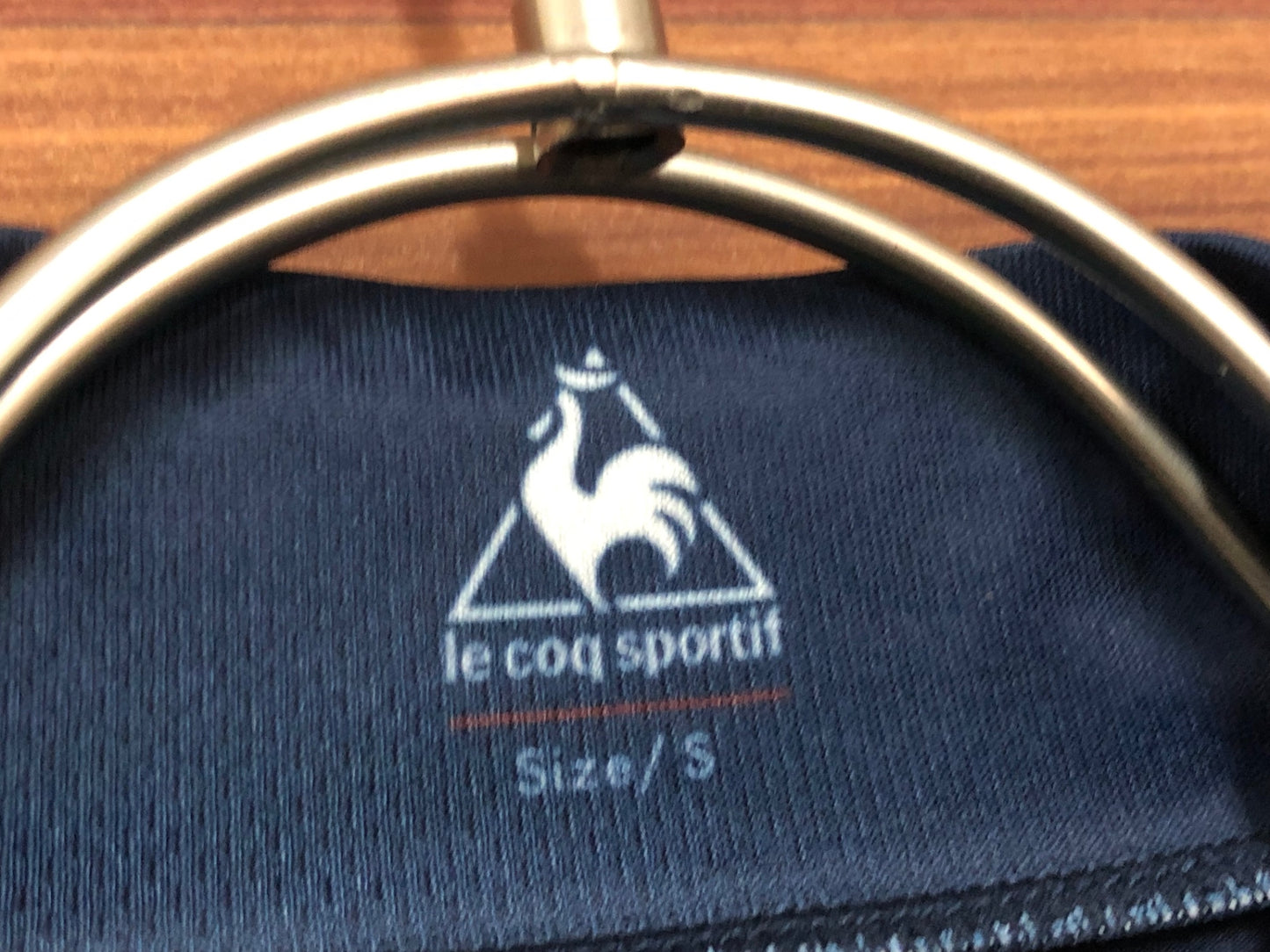 IR907 ルコックスポルティフ le coq sportif 半袖 サイクルジャージ 濃紺 白 S