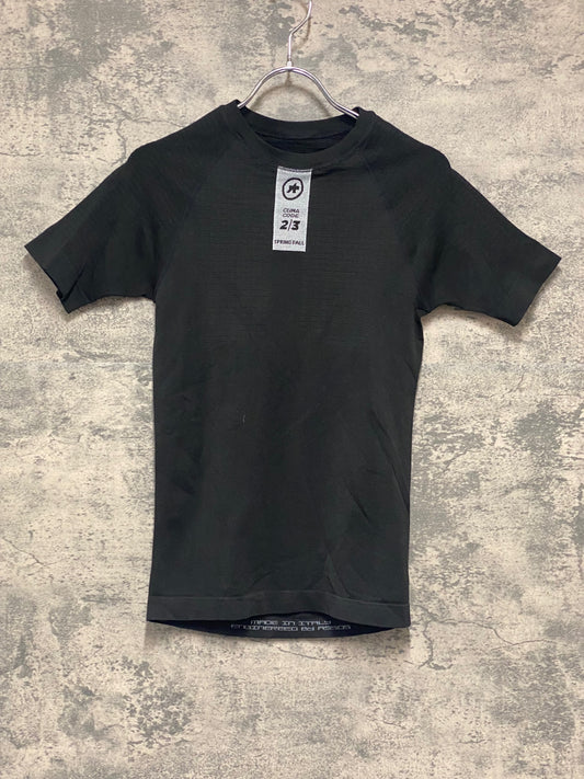 IY240 アソス assos 半袖 ベースレイヤー 黒 SIZE1 CLIMACODE2/3 SPRING FALL