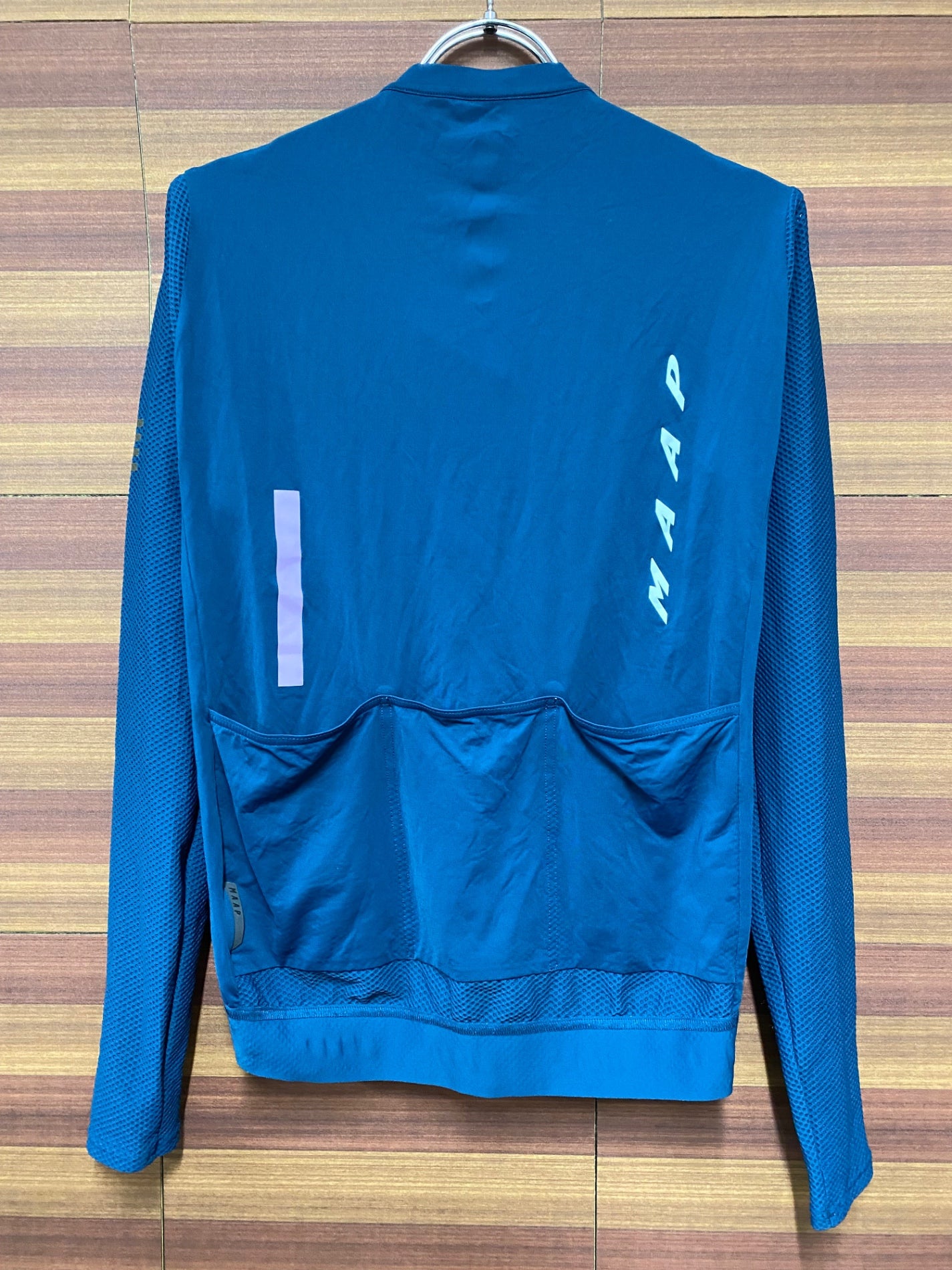 IN594 マープ MAAP PRO FIT JERSEY 長袖 サイクルジャージ 紺 L