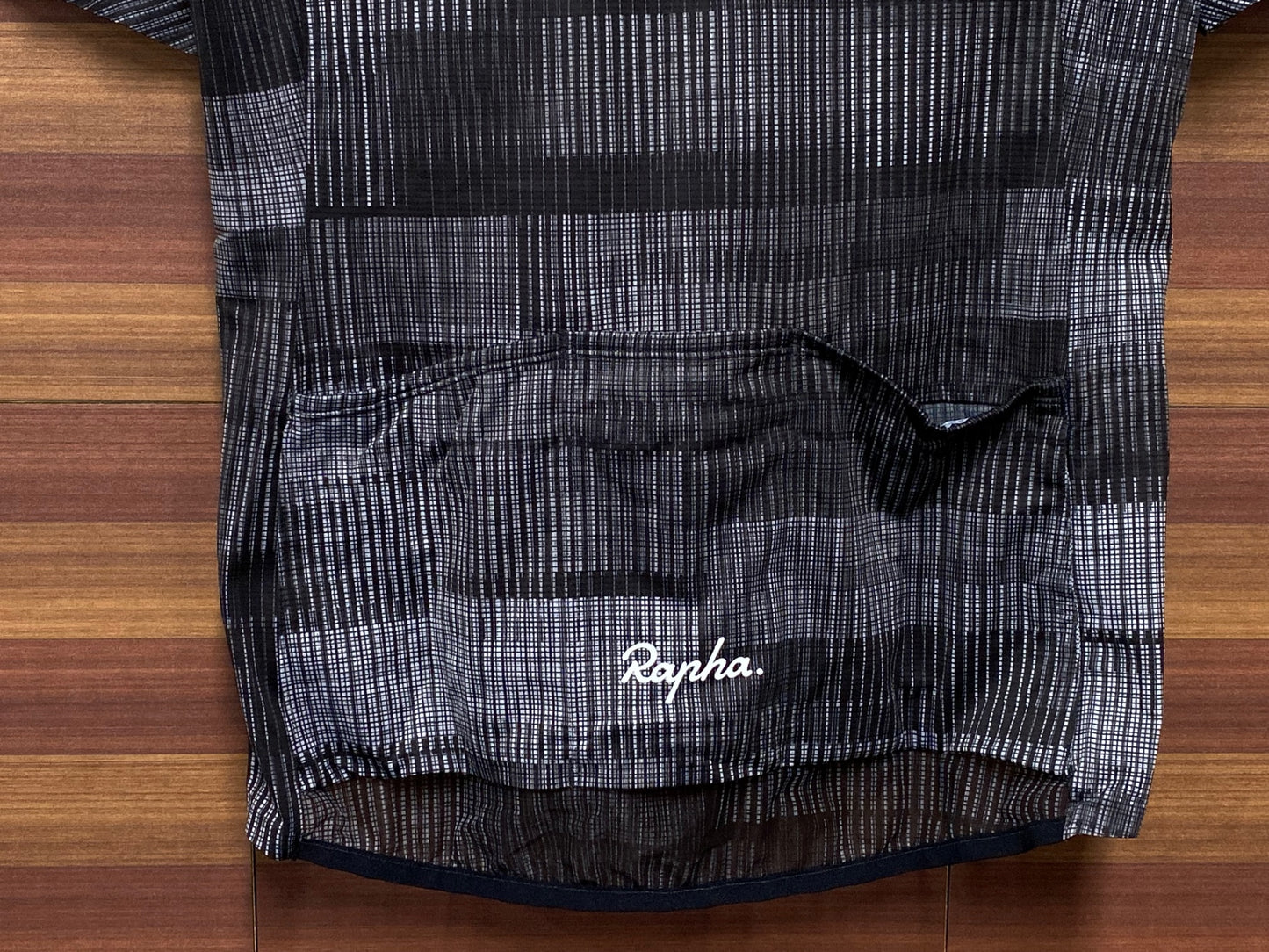 IT316 ラファ Rapha WOMEN'S FLYWEIGHT JERSEY - PRINTS 半袖 サイクルジャージ 黒 グレー S