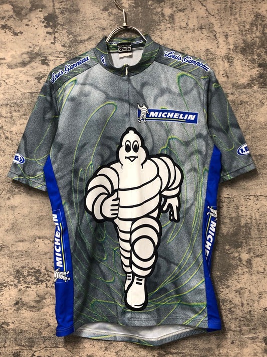 JC890 ルイガノ LOUIS GARNEAU 半袖 サイクルジャージ グレー L38