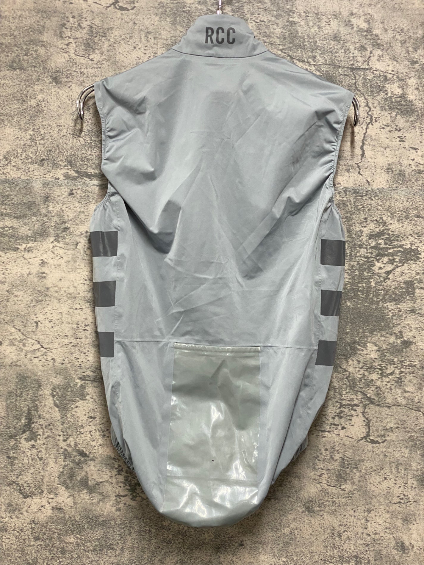 JB923 ラファ Rapha RCC PRO TEAM LW RAIN GILET ジレ ベスト グレー スレ S