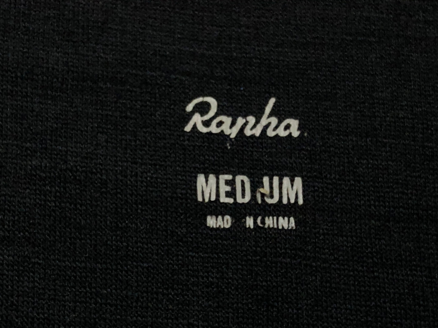 IW766 ラファ Rapha LONG SLEEVE CLUB JERSEY 長袖 サイクルジャージ 黒 グレー M ハーフジップ