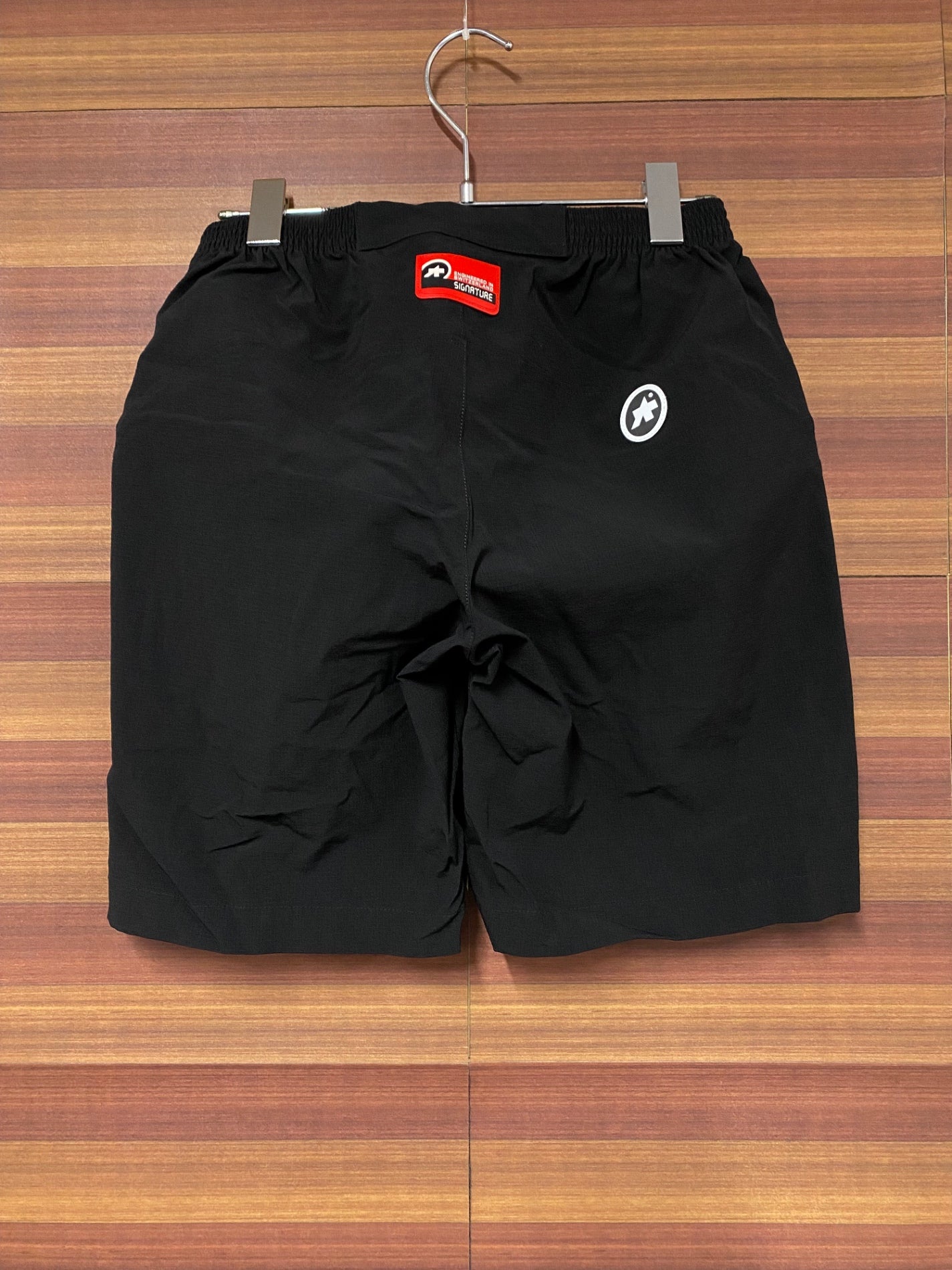 IN936 アソス assos TrackShorts Signature Man Zwart サイクルパンツ 黒 S