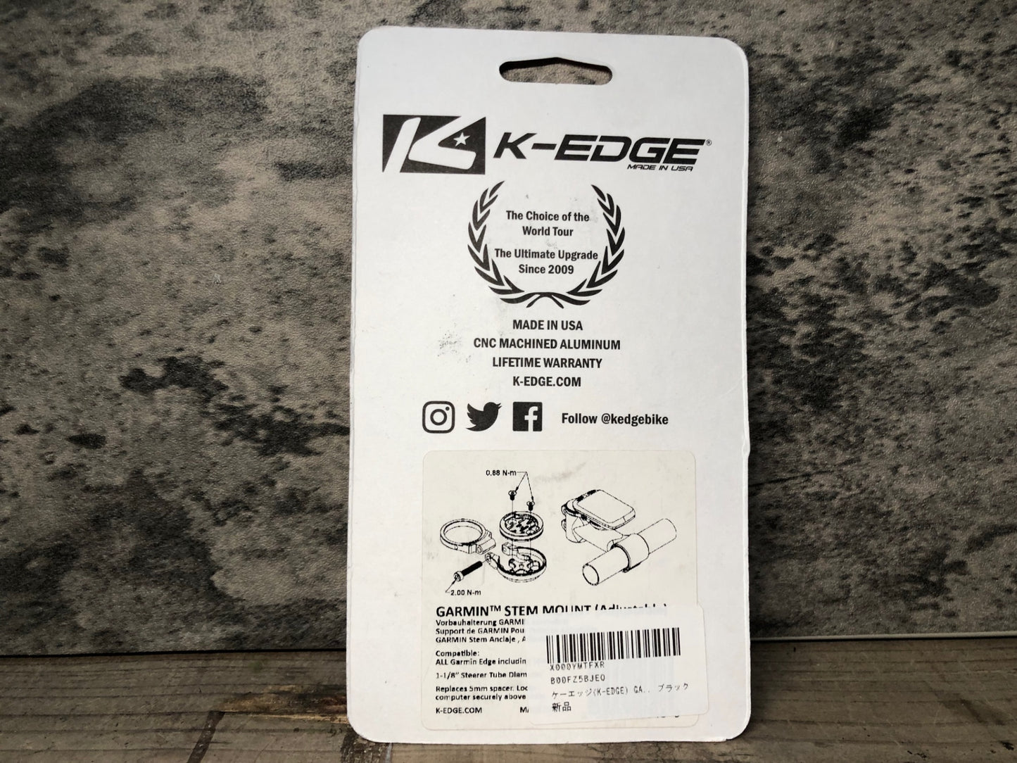 IT394 K-EDGE STEM MOUNT ADJUSTABLE サイコンマウント GARMIN対応 未開封品