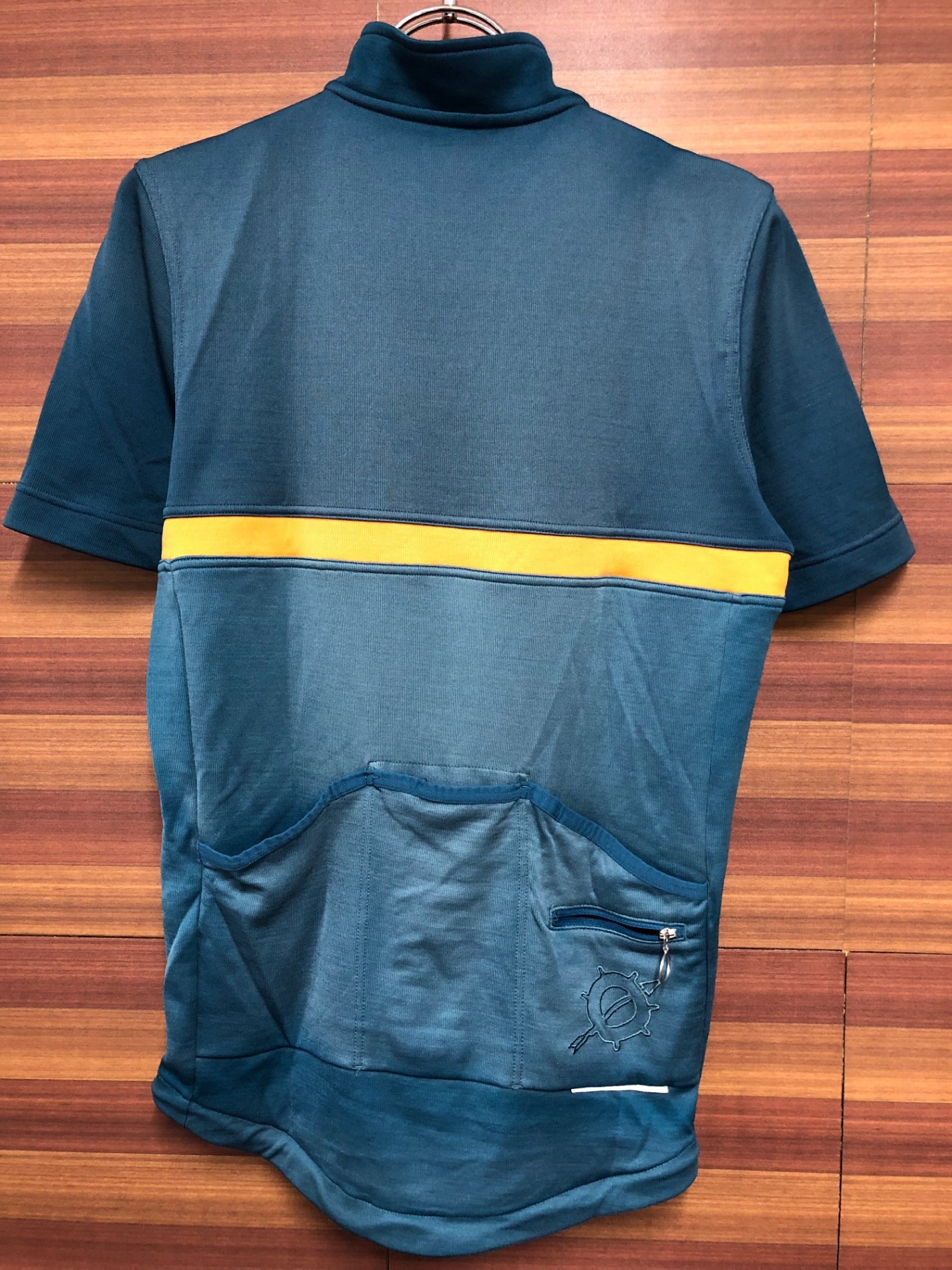 HZ800 ラファ Rapha クラブジャージ CLUB JERSEY 半袖 サイクルジャージ 青 S ※色褪せ