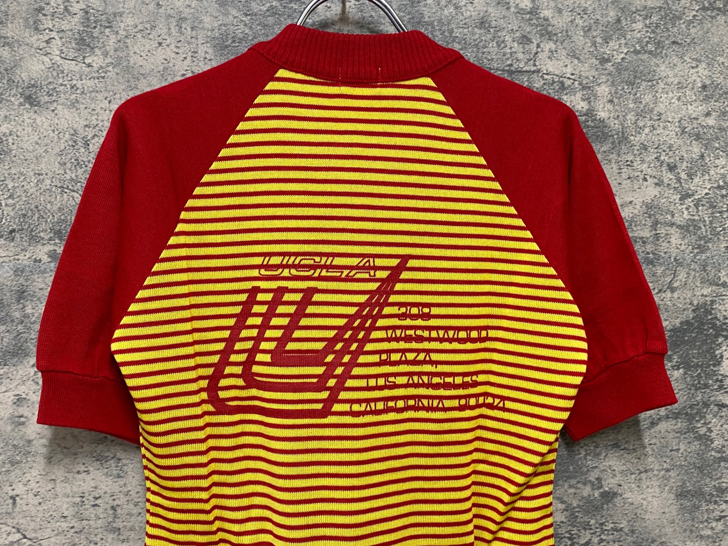 JA364 UCLA 長袖サイクルジャージ 92-96 赤黄 ヴィンテージ