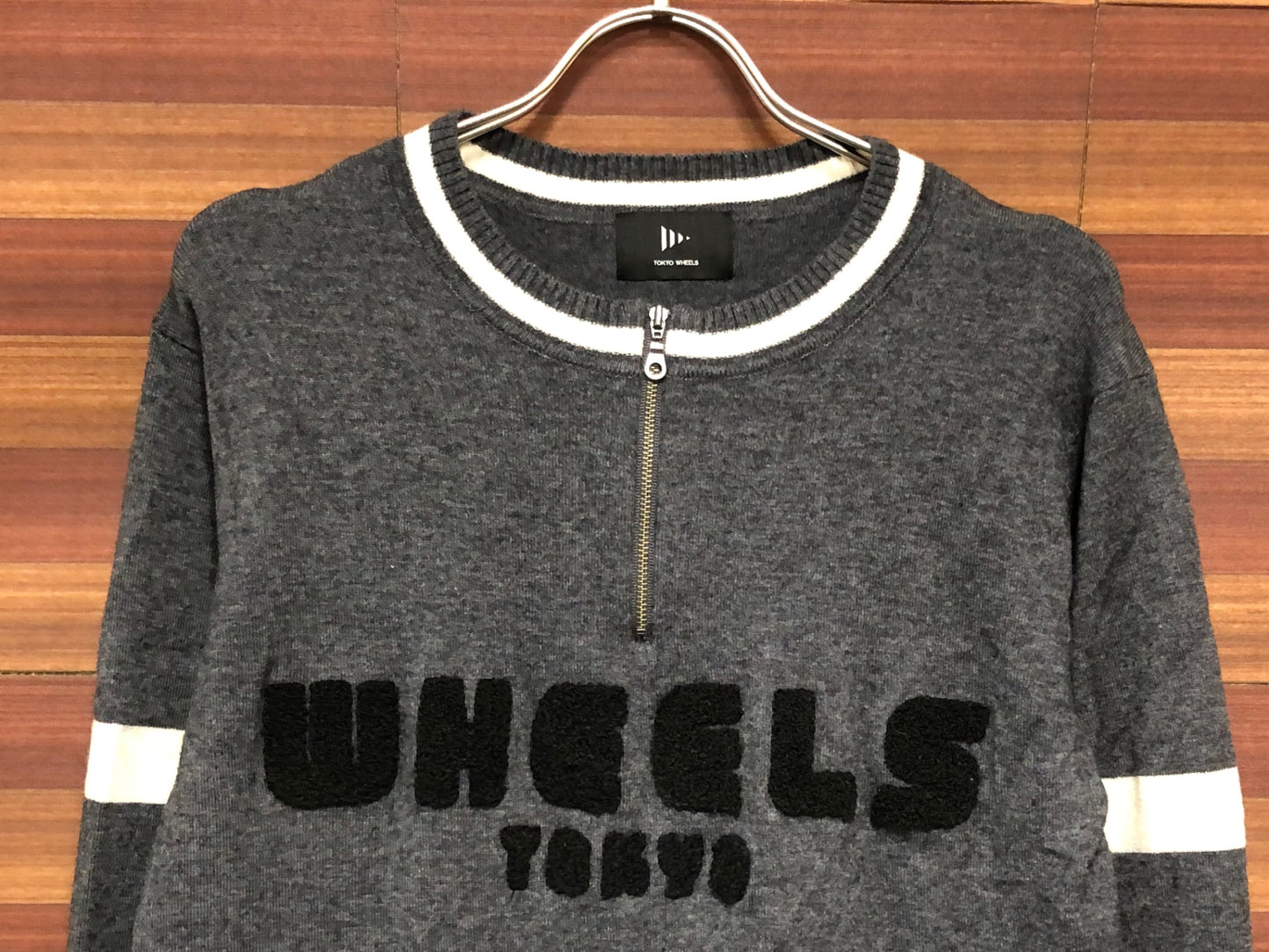IQ345 トーキョーウィールズ TOKYO WHEELS 長袖 ニット S グレー