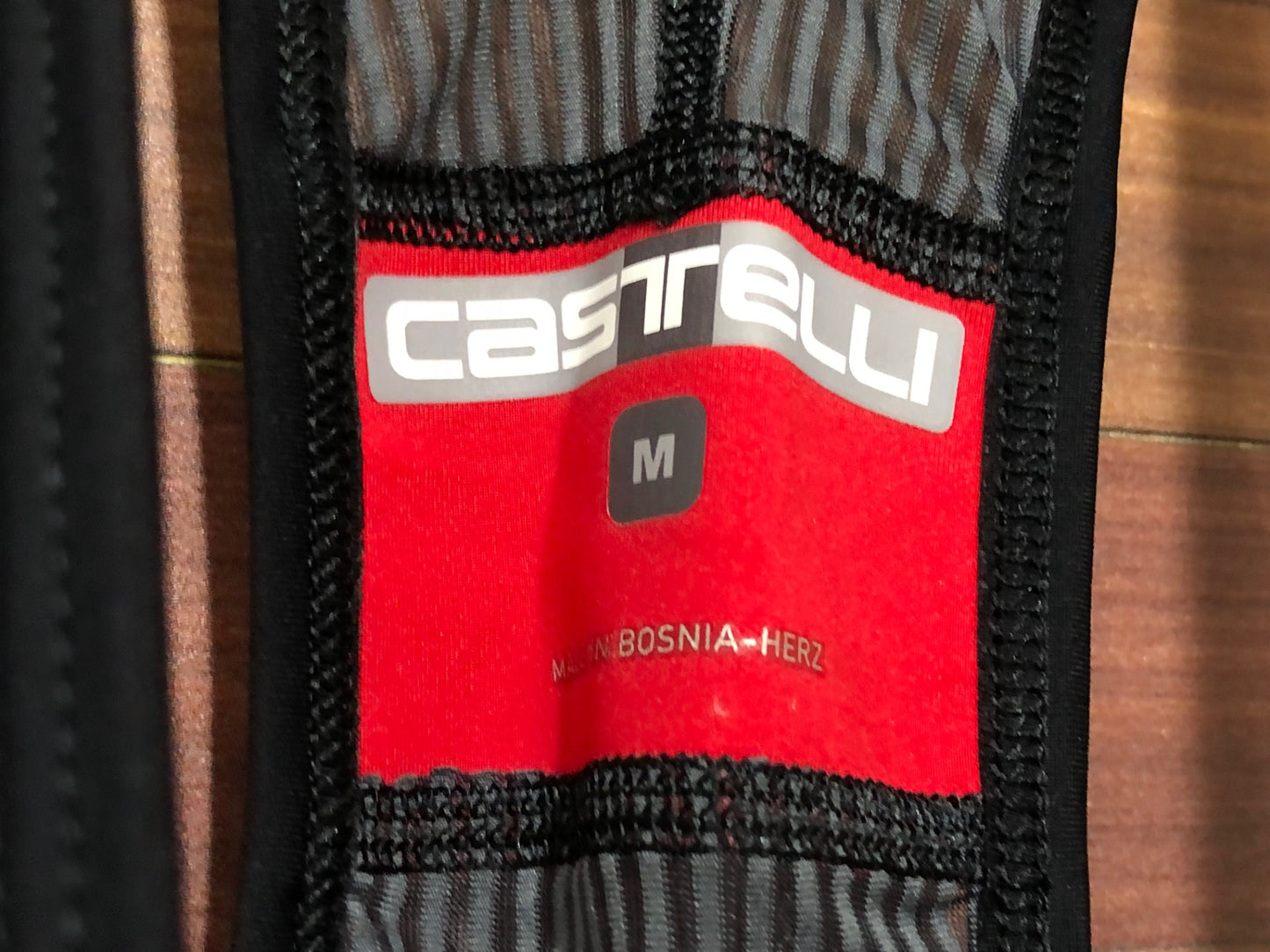 IK417 カステリ CASTELLI ビブショーツ 黒 M ※擦れ